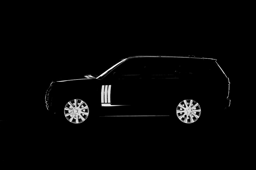 постер силуэт машины фотография, купить постер, купить фотографию в интерьер, интерьерная фотография