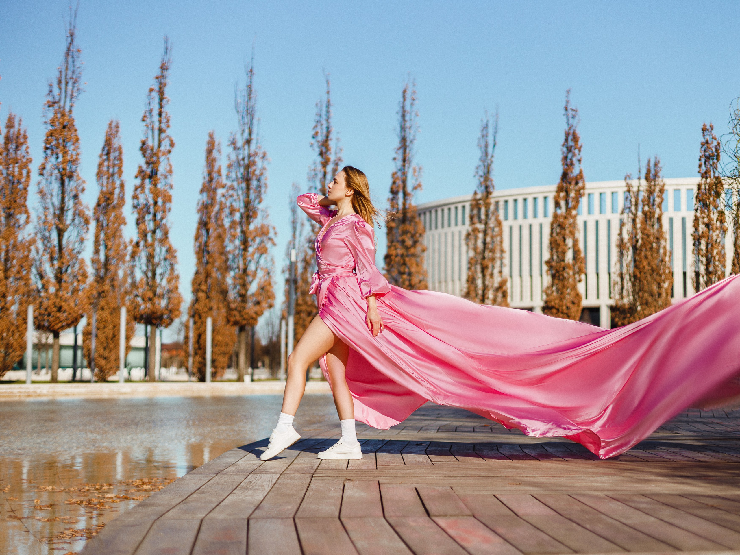 фотосессия в Японском саду фотосессия парк Галицкого фотограф Краснодар Японский сад Краснодар фотосессия в летящих платьях прокат платьев для съемки