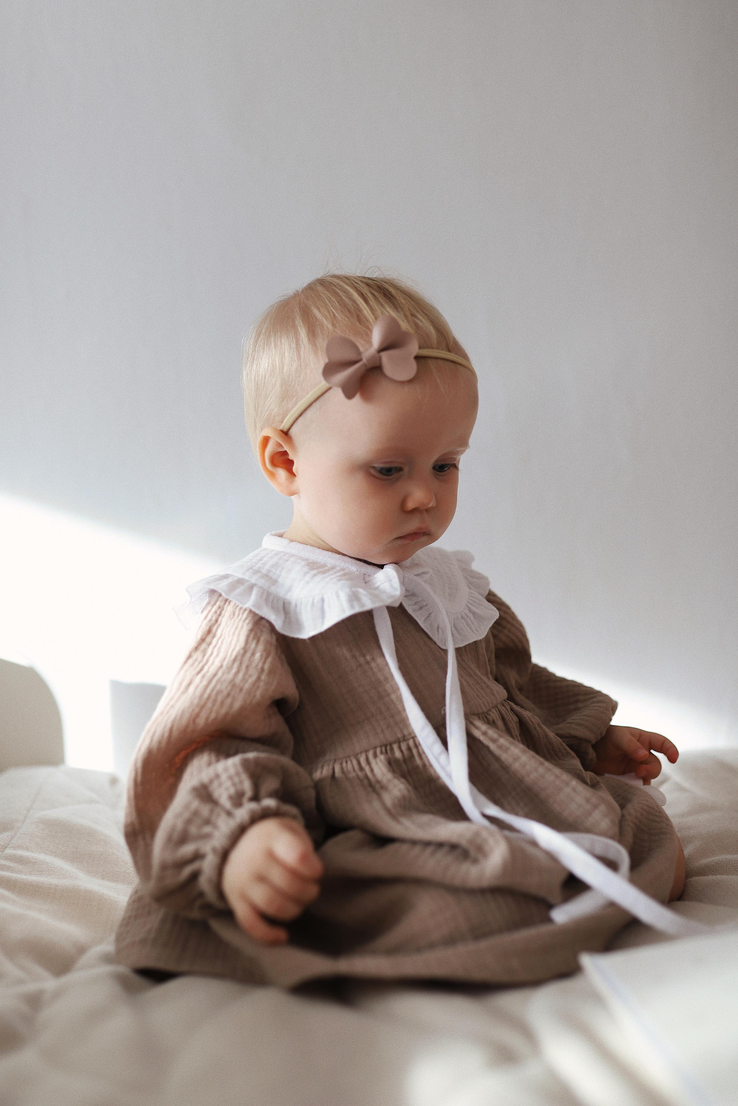 048 Платье с завышенной талией. Эко-одежда для детей