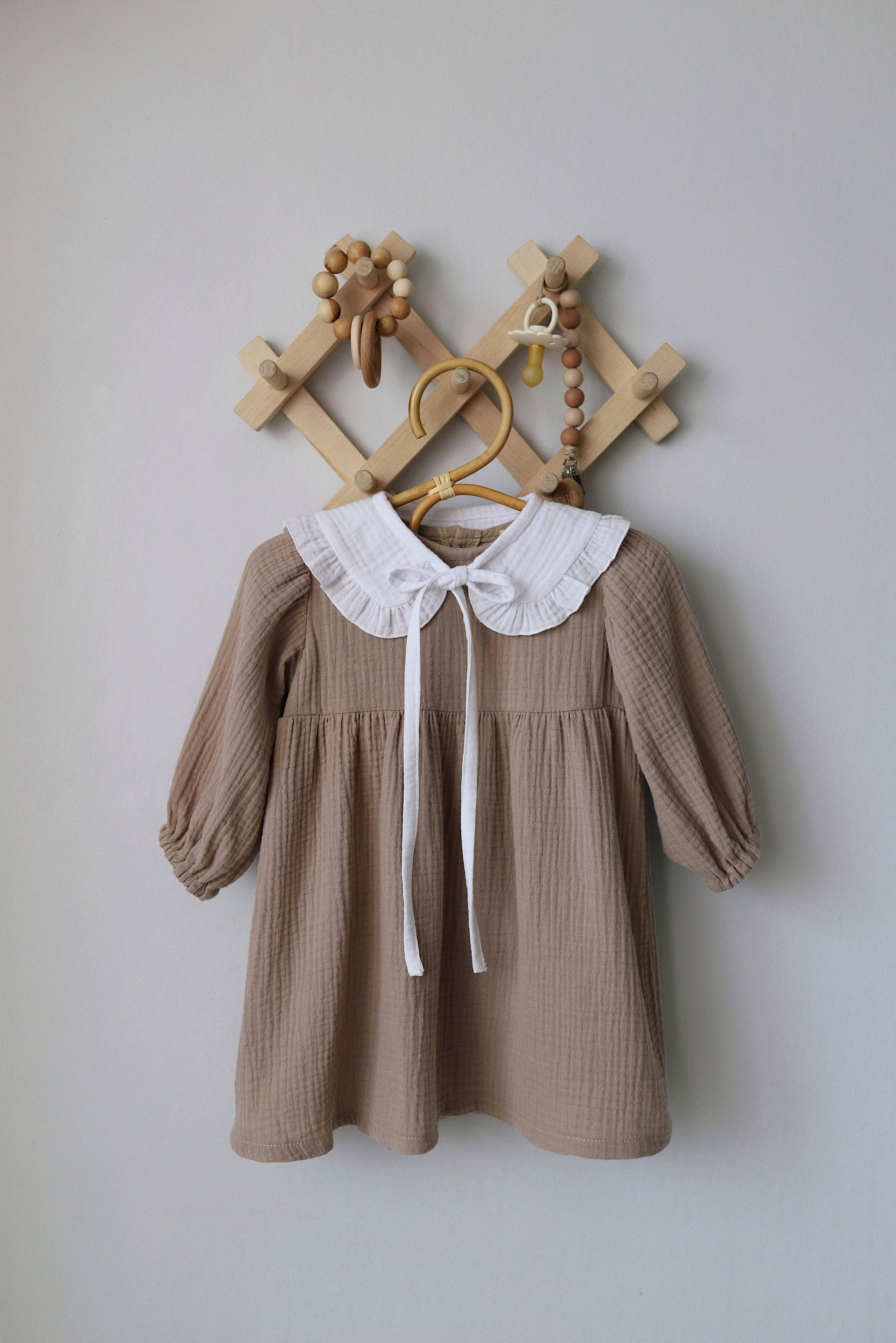 048 Платье с завышенной талией. Эко-одежда для детей