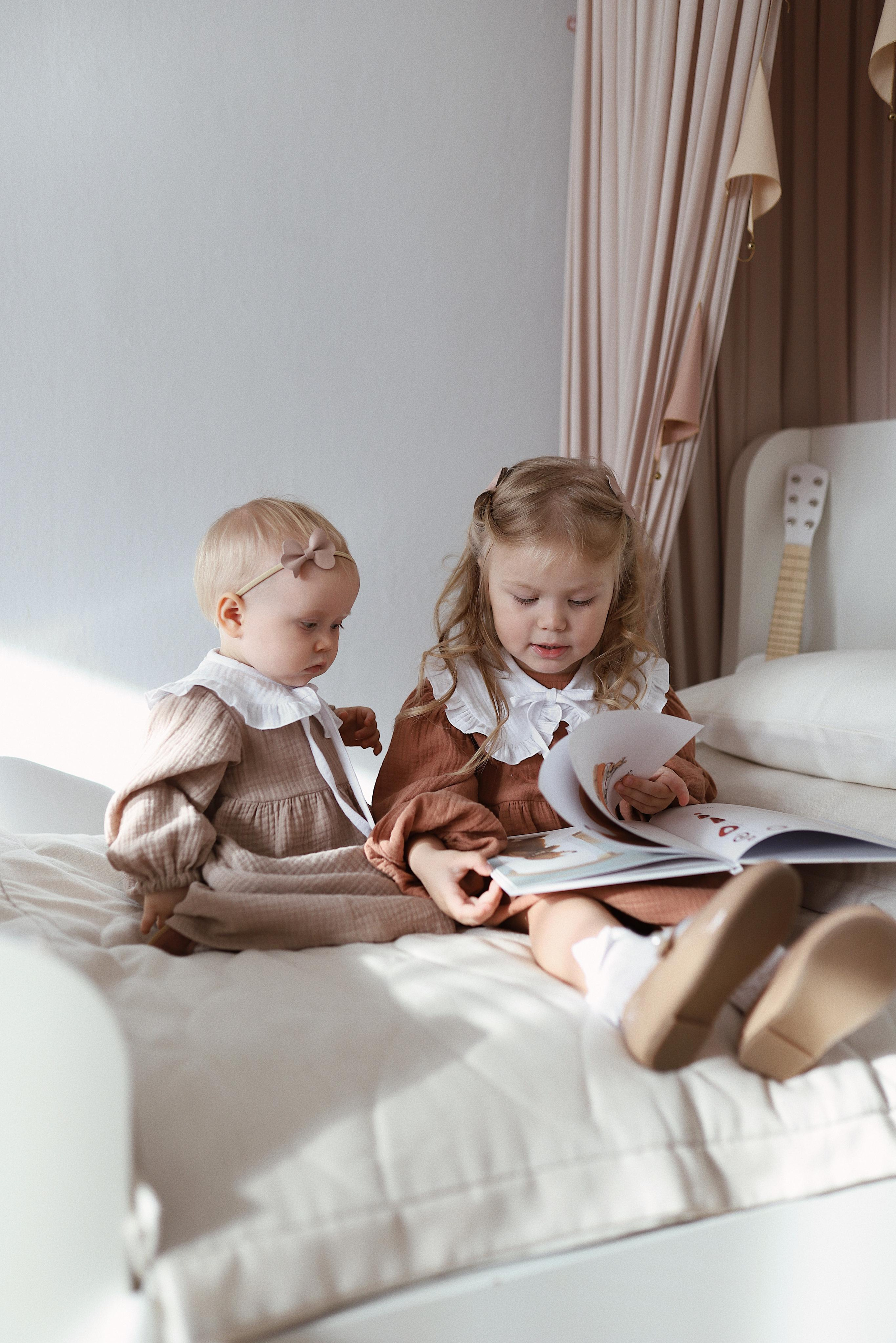 048 Платье с завышенной талией. Эко-одежда для детей