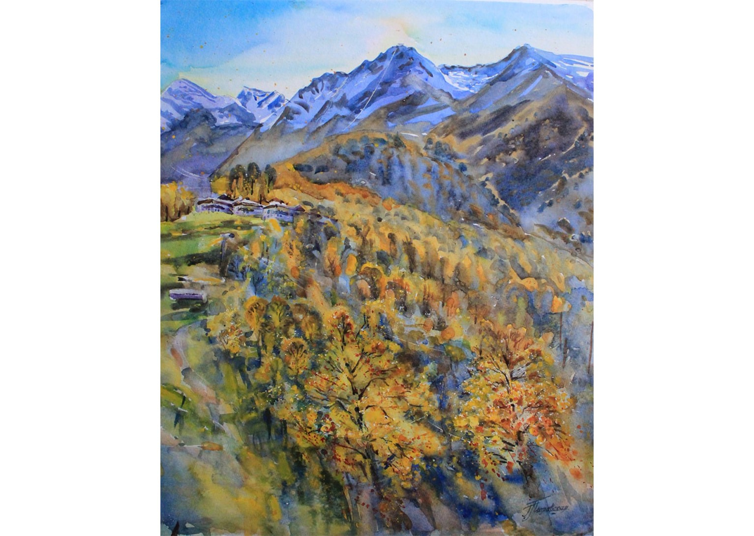 Пейзажи художника Галины Поплавской. Свет акварели Галины Поплавской