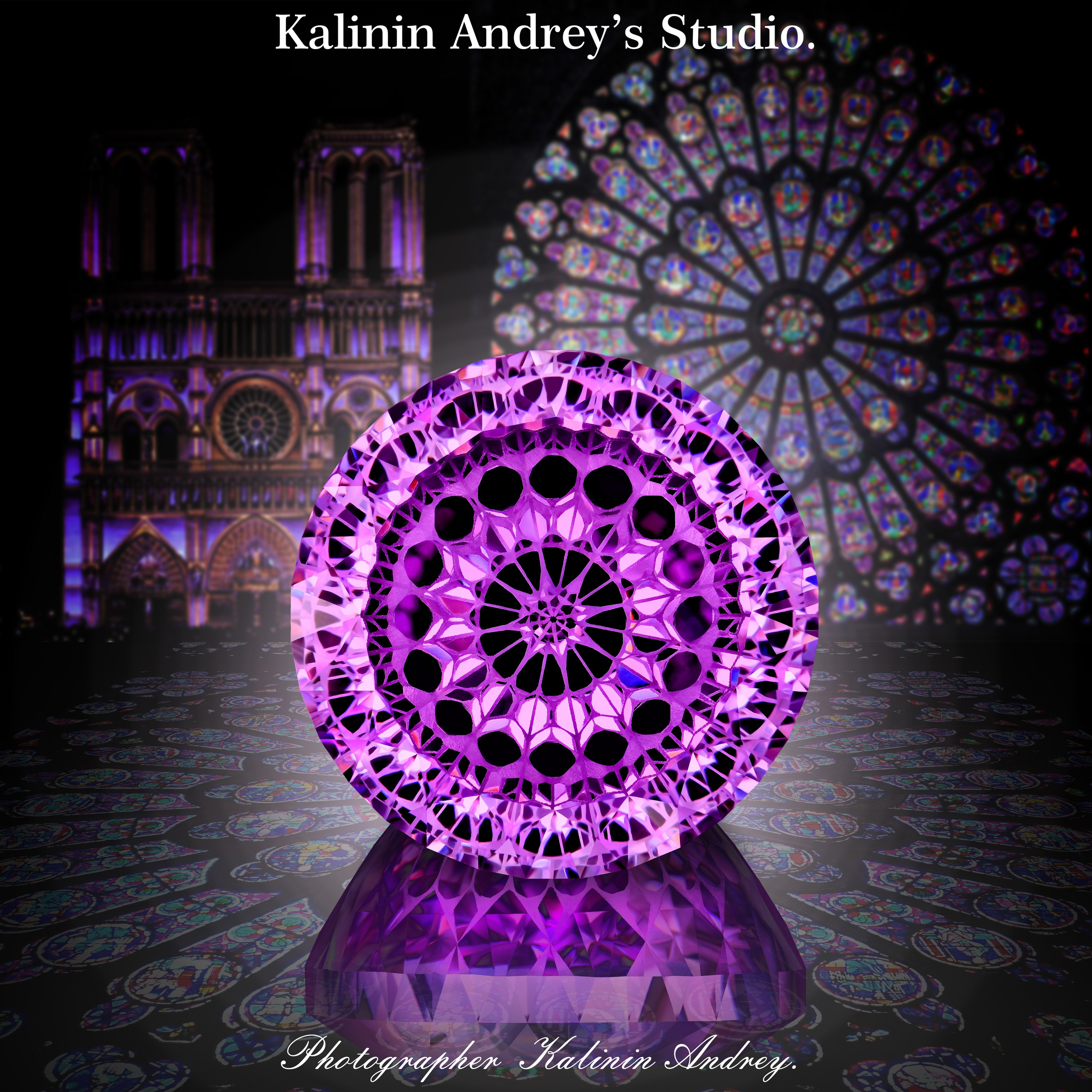 Рекламная фотосъёмка драгоценных камней в Москве