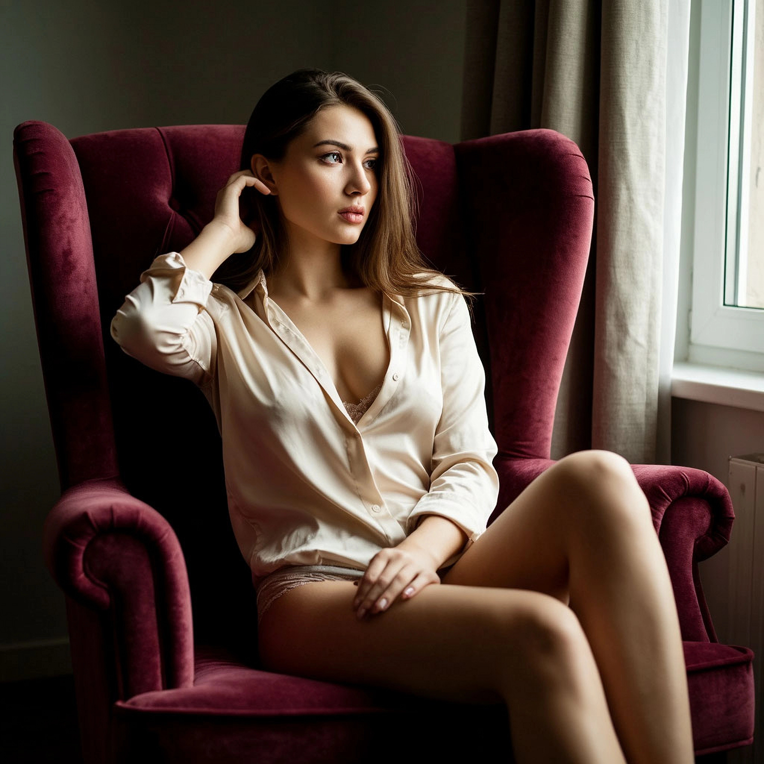 Будуарная фотосессия, девушка в белье, красивое белье, фотосъемка в белье, нейросеть. Александр Марусёв, Портретный и студийный фотограф, Тверь, Москва