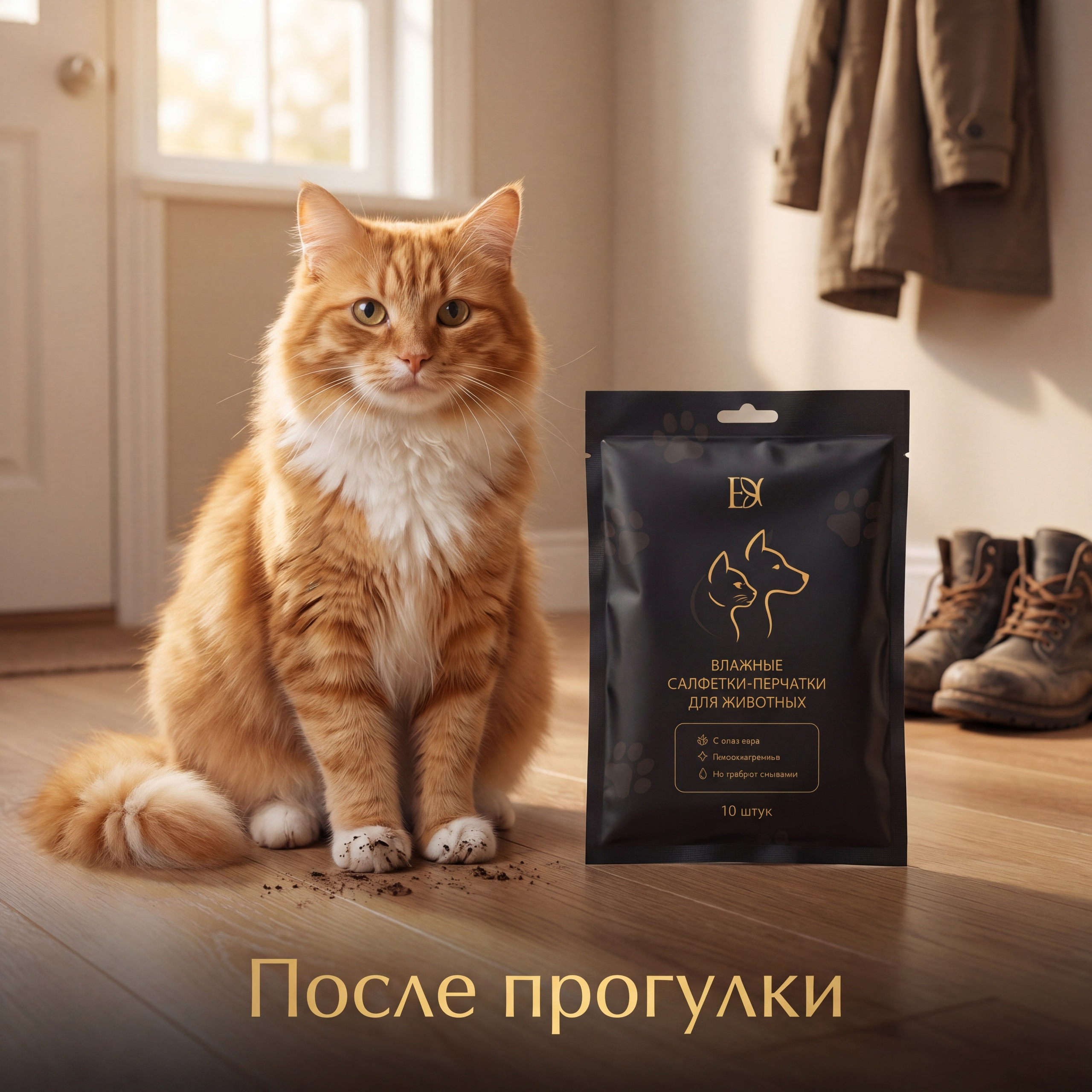 Влажные салфетки-перчатки для животных ED ONE — уход без воды. ED ONE — влажные салфетки-перчатки для лошадей и животных