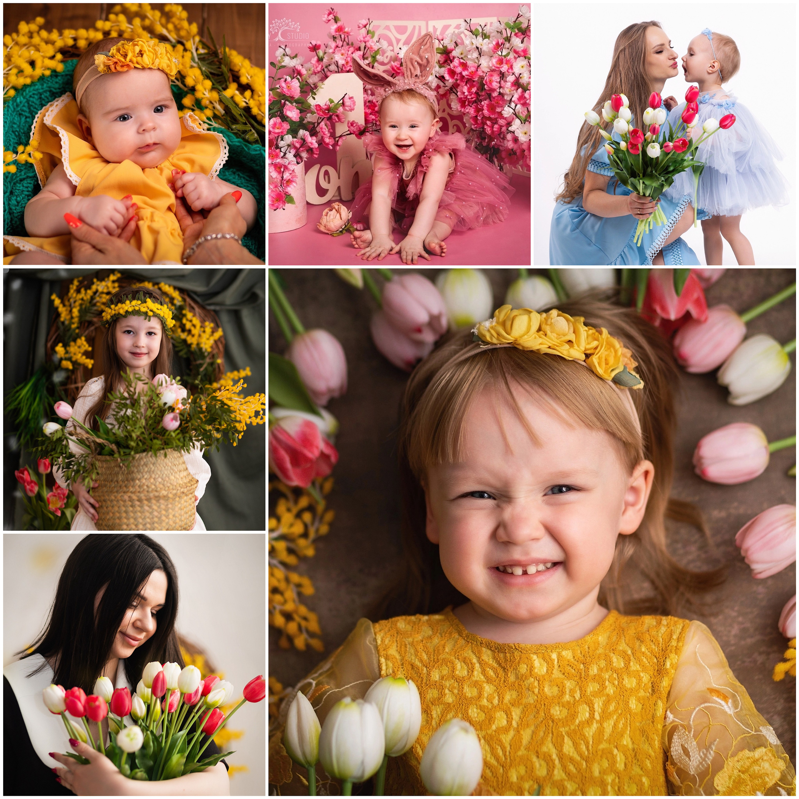 Весенний фотопроект с тюльпанами и мимозой. ФОТОГРАФ НА ГОДИК, БЕРЕМЕННОСТИ, НОВОРОЖДЕННЫХ, КРЕЩЕНИЯ МОСКВА