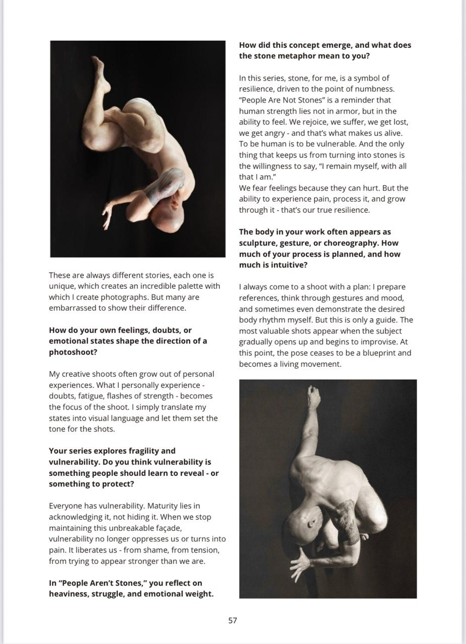 Интервью «Visual Art Journal — Art Magazine». [WAYS12]