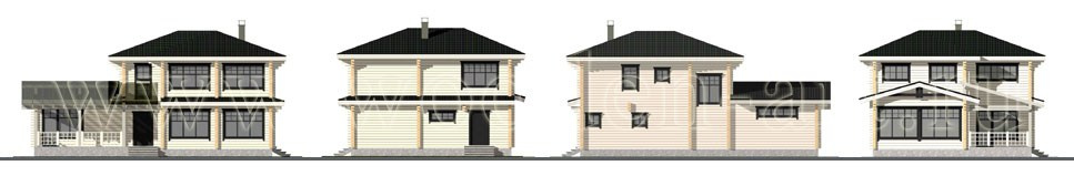 «Вязьма» 236 кв. м. Проекты деревянных домов