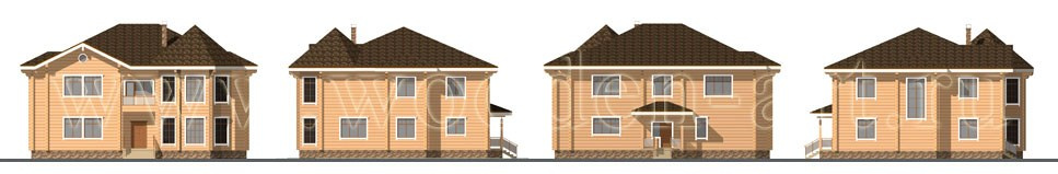 «Амур» 467 кв. м. Проекты деревянных домов