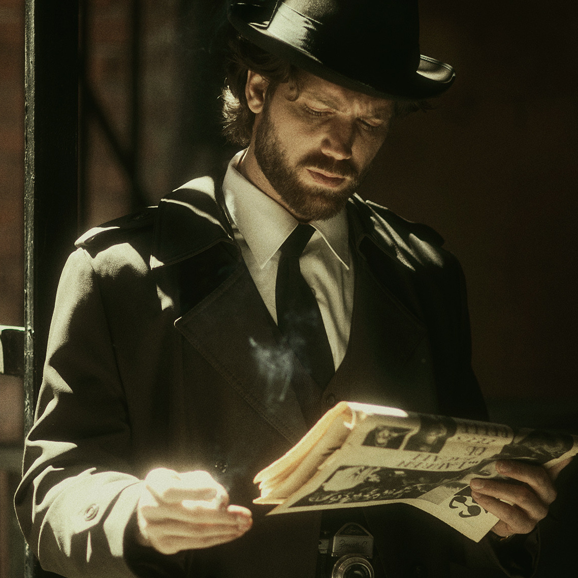 Обработка фотографии в Photoshop в стиле фильма «Острые козырьки». Фотограф и режиссер Сергей Спирин. Москва