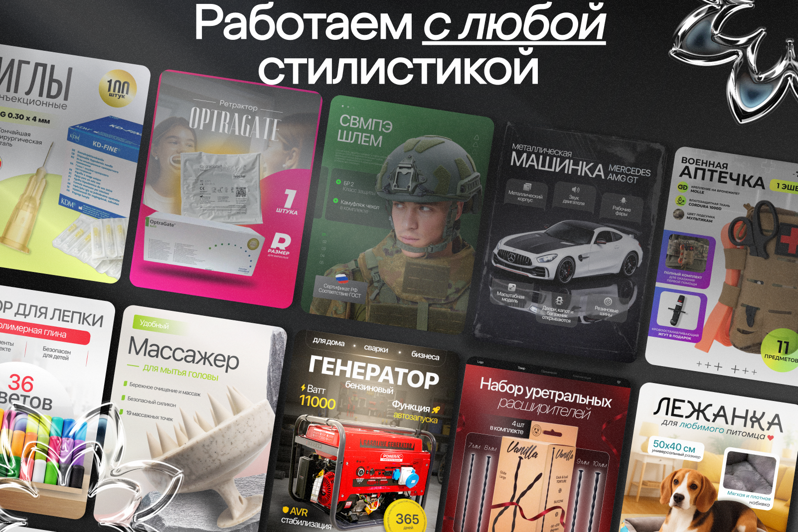 Услуги. Студия создания контента Агенство "Слайд"