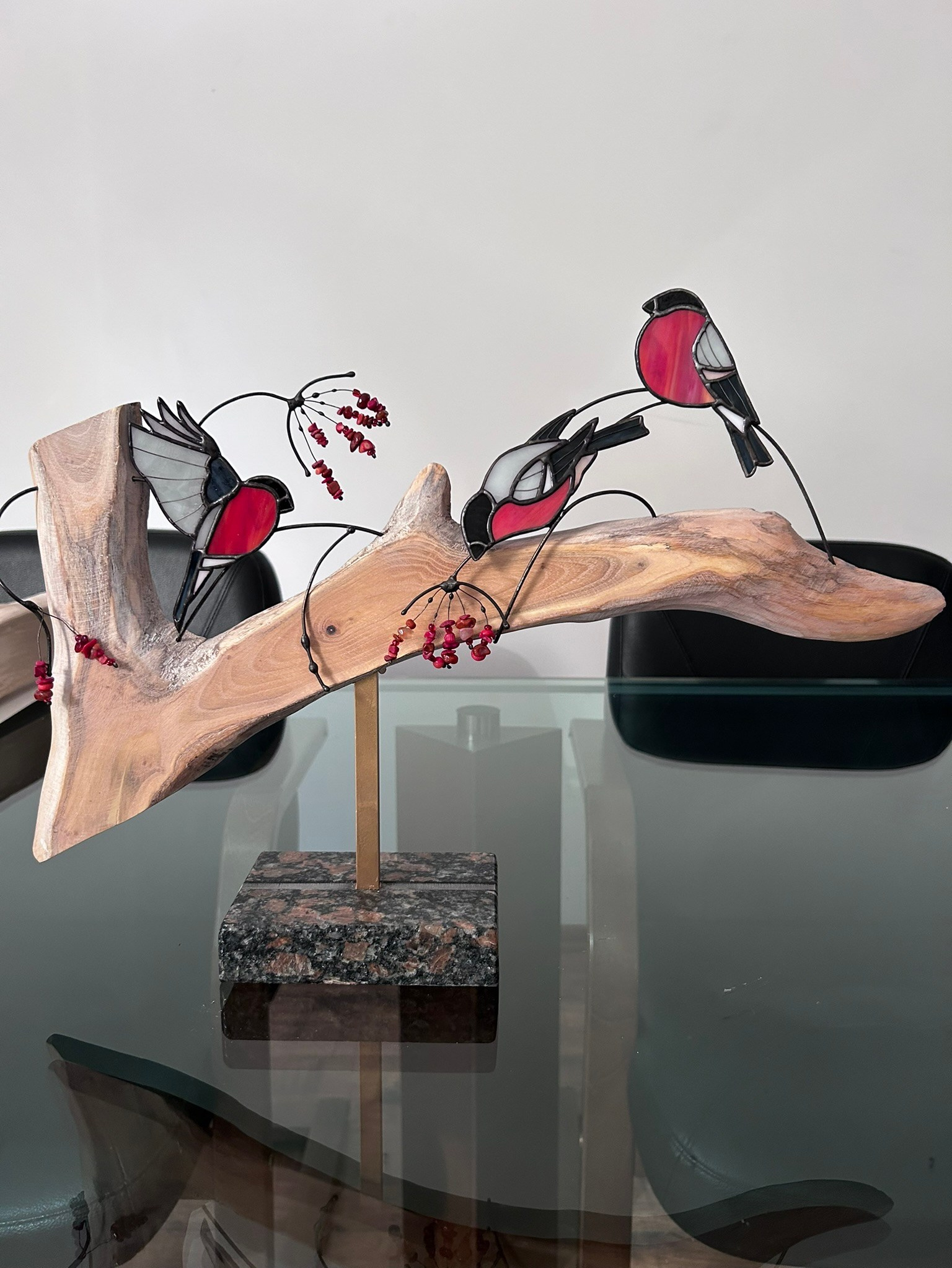 Снегири - зимняя композиция в презент