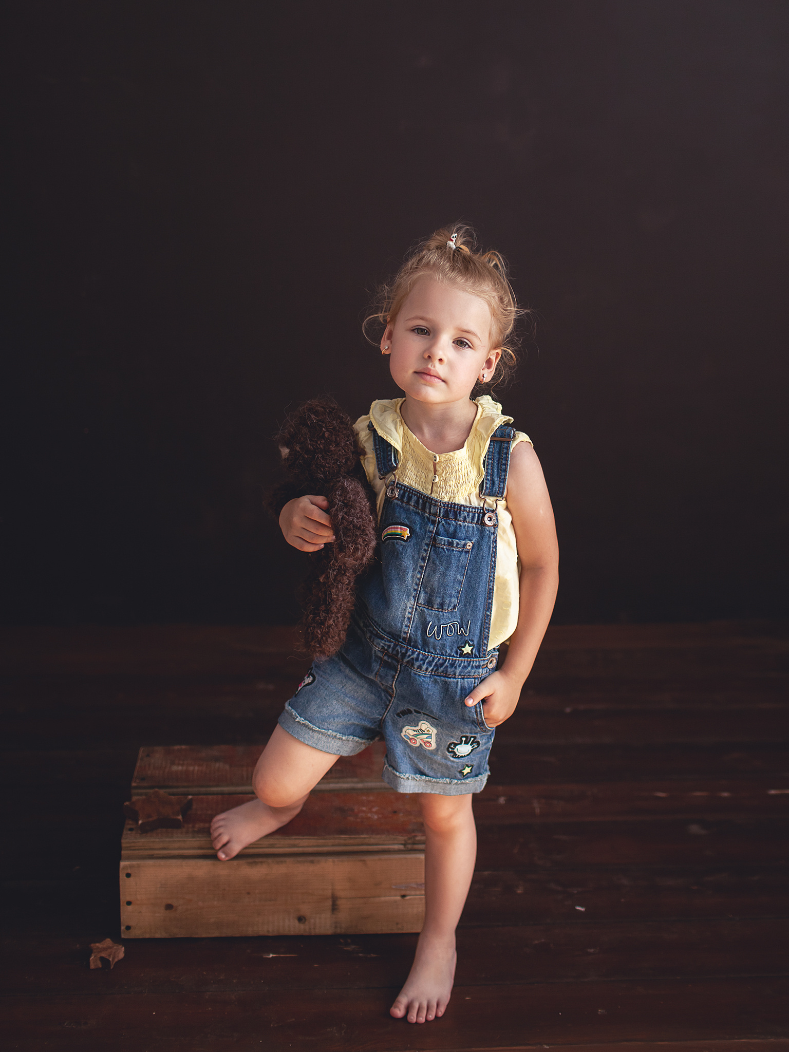 Детский портрет четырёхлетней Даши. Детский фотограф в Самаре