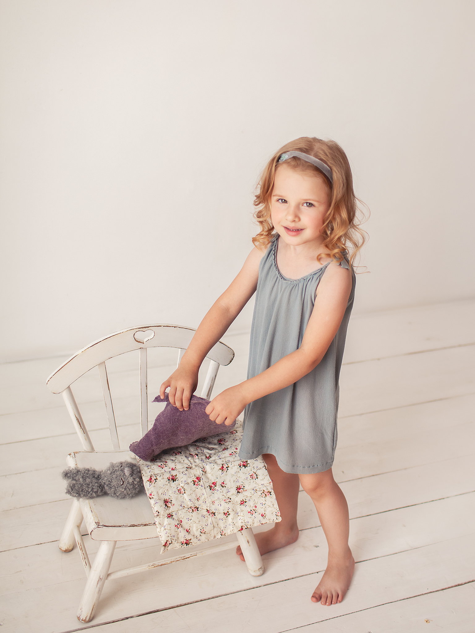 Детский портрет четырёхлетней Даши. Детский фотограф в Самаре