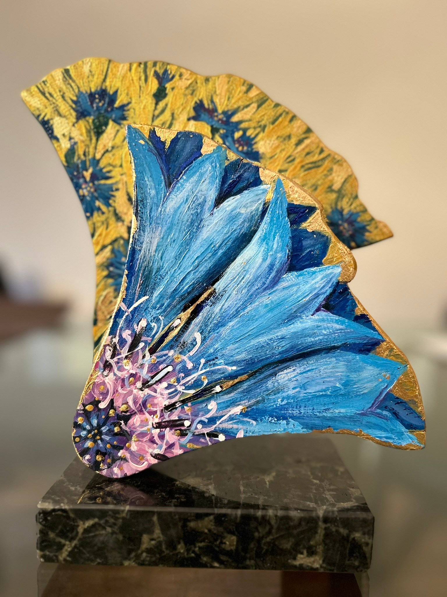 "Цветок полей белорусских". Художественная роспись по дереву, камень