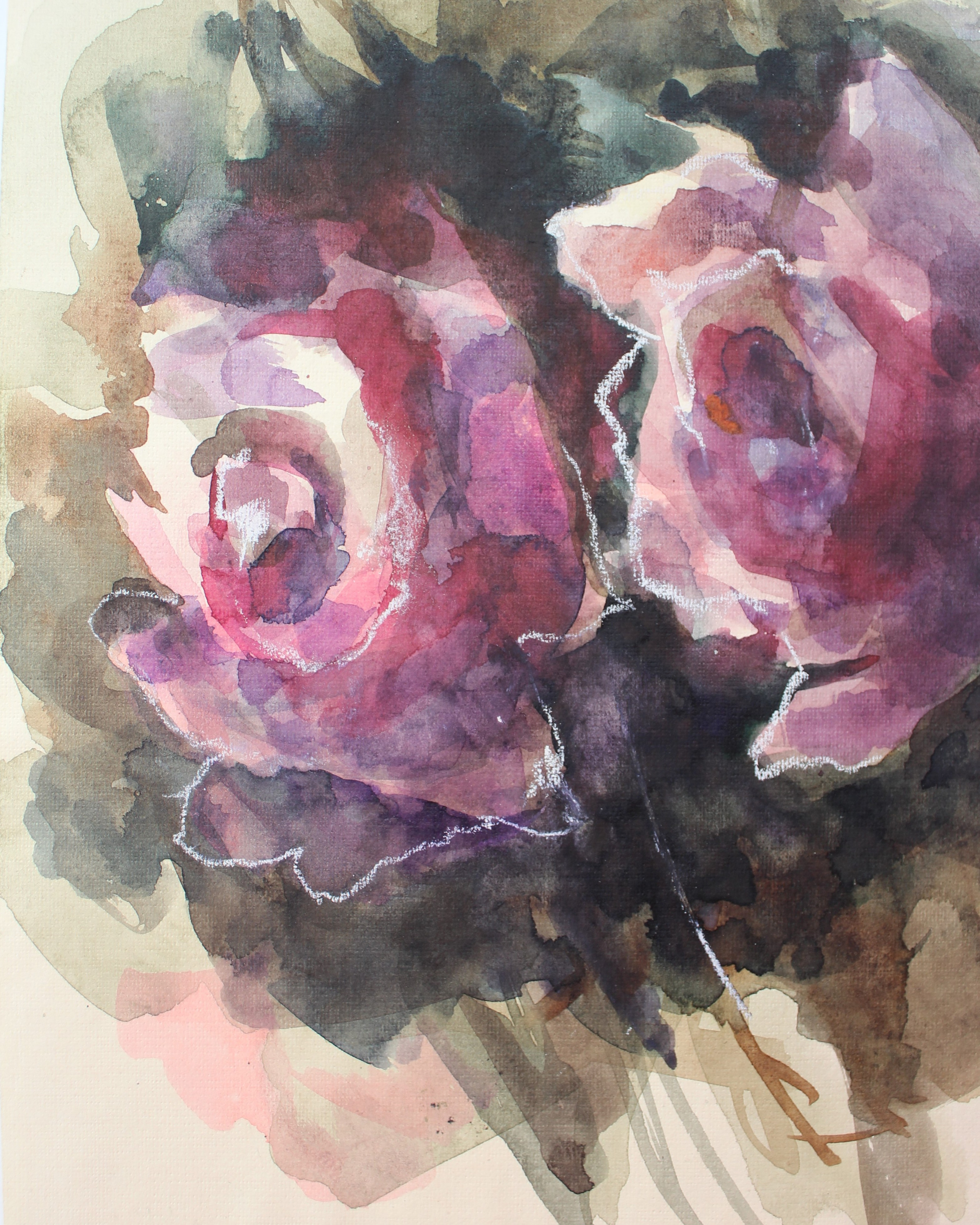 София Гольцева «Watercolor small. Roses N1». Декор для дома