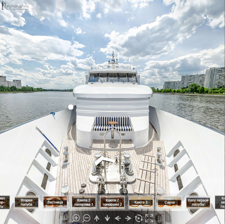 Виртуальный тур по яхте и теплоходу. Интерьерная съёмка и виртуальные туры — Интерьерный фотограф Кузнецов Сергей (photopixiq)