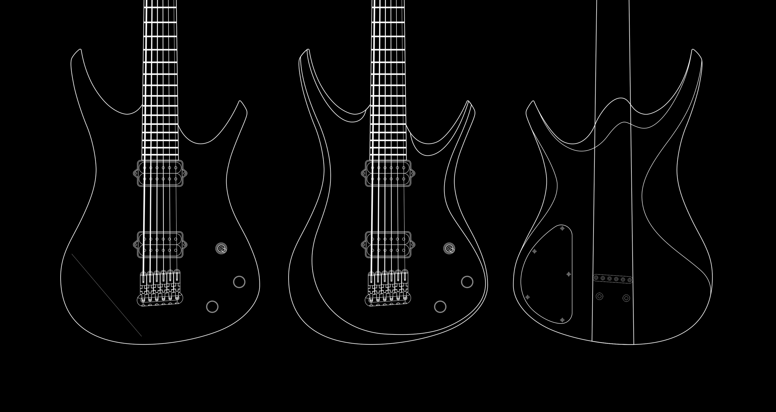 Models. Master of making guitars and basses to order