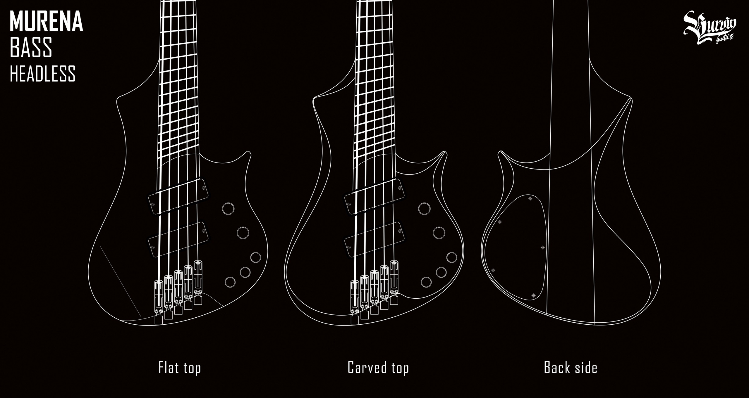 052 MURENA bass. Master of making guitars and basses to order