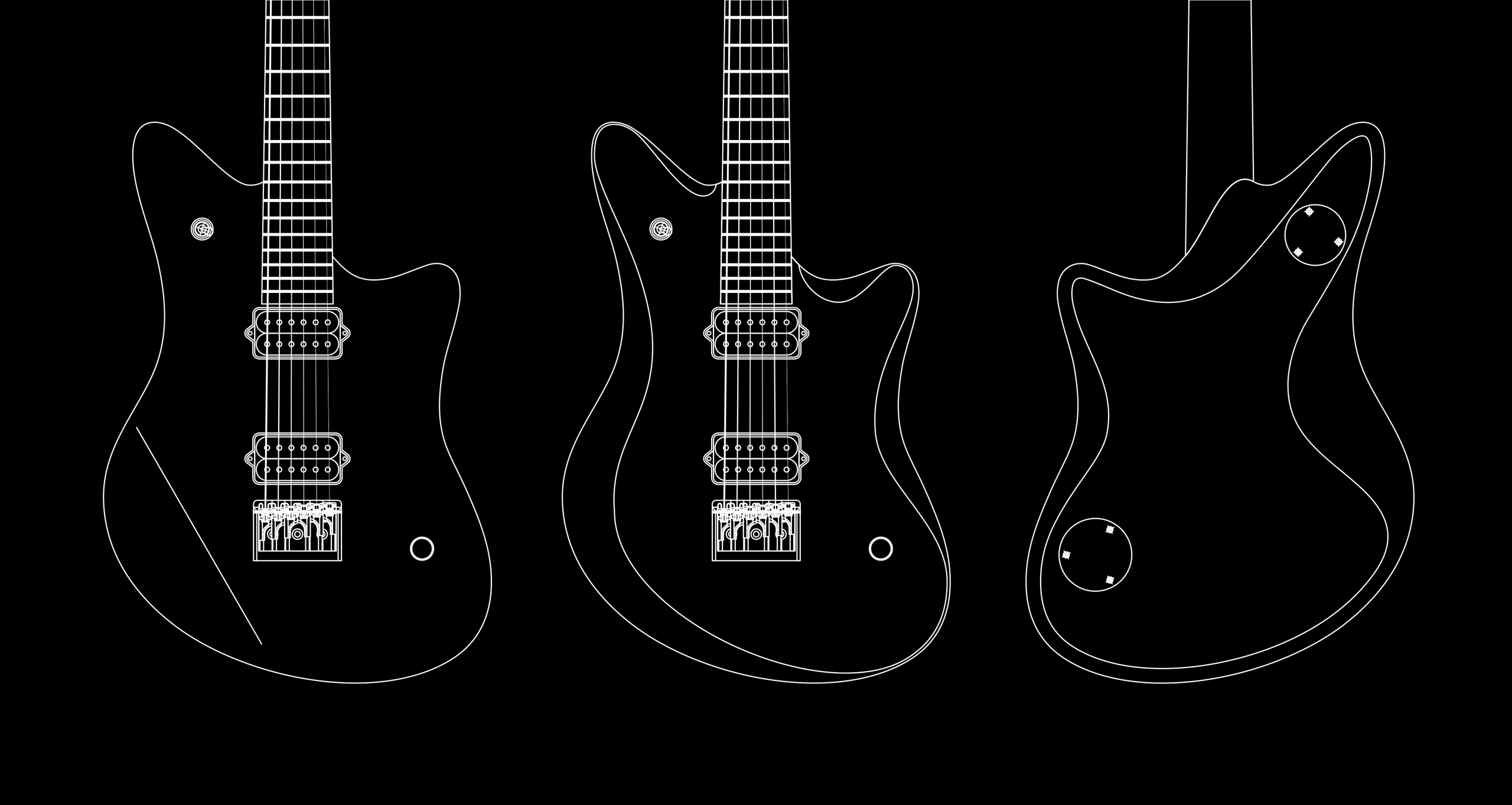 Models. Master of making guitars and basses to order