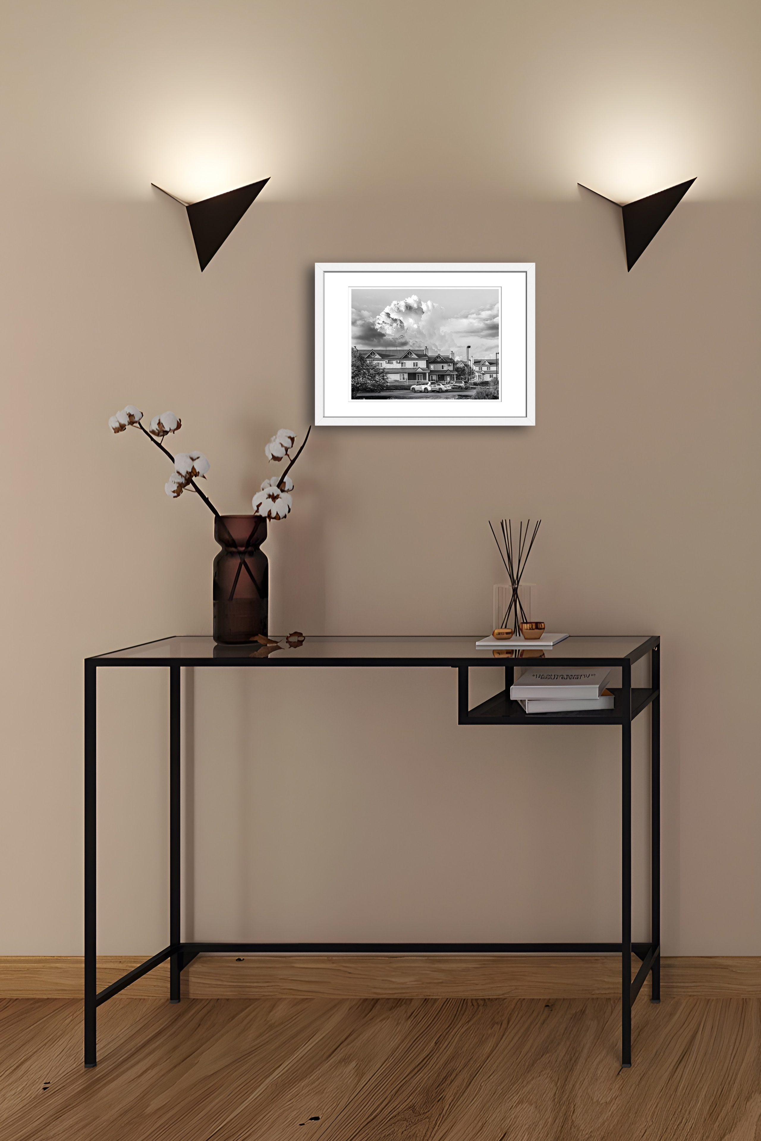 Черно-Белая Ч/Б коттедж домик деревня архитектура земляничные холмы