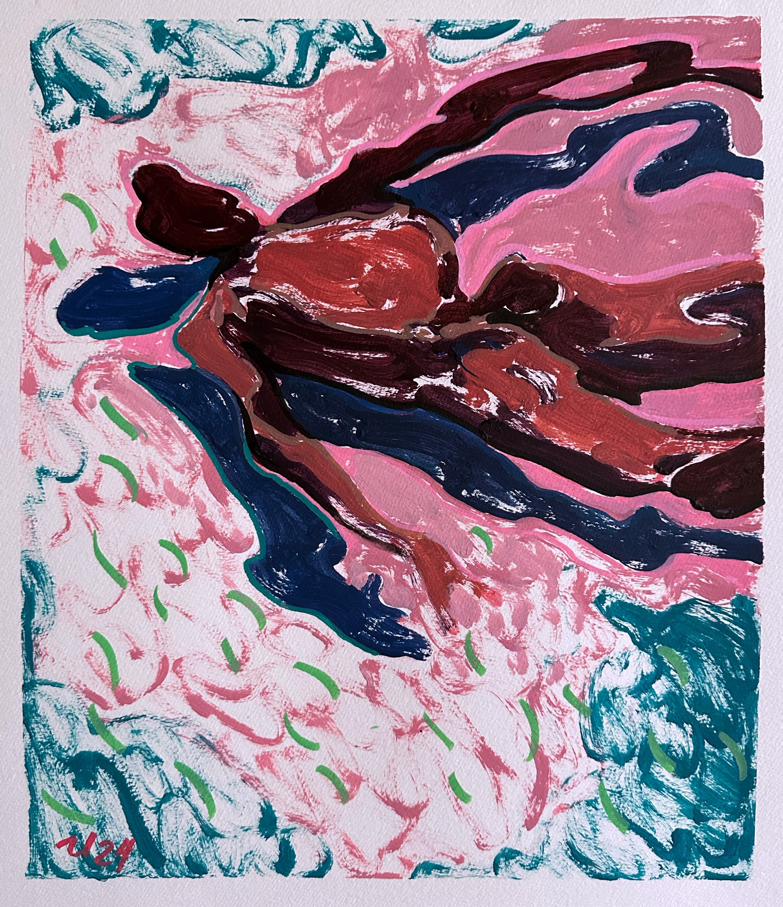 Доступные работы на бумаге (акрил/масло). Визуальный художник Илья Филатов