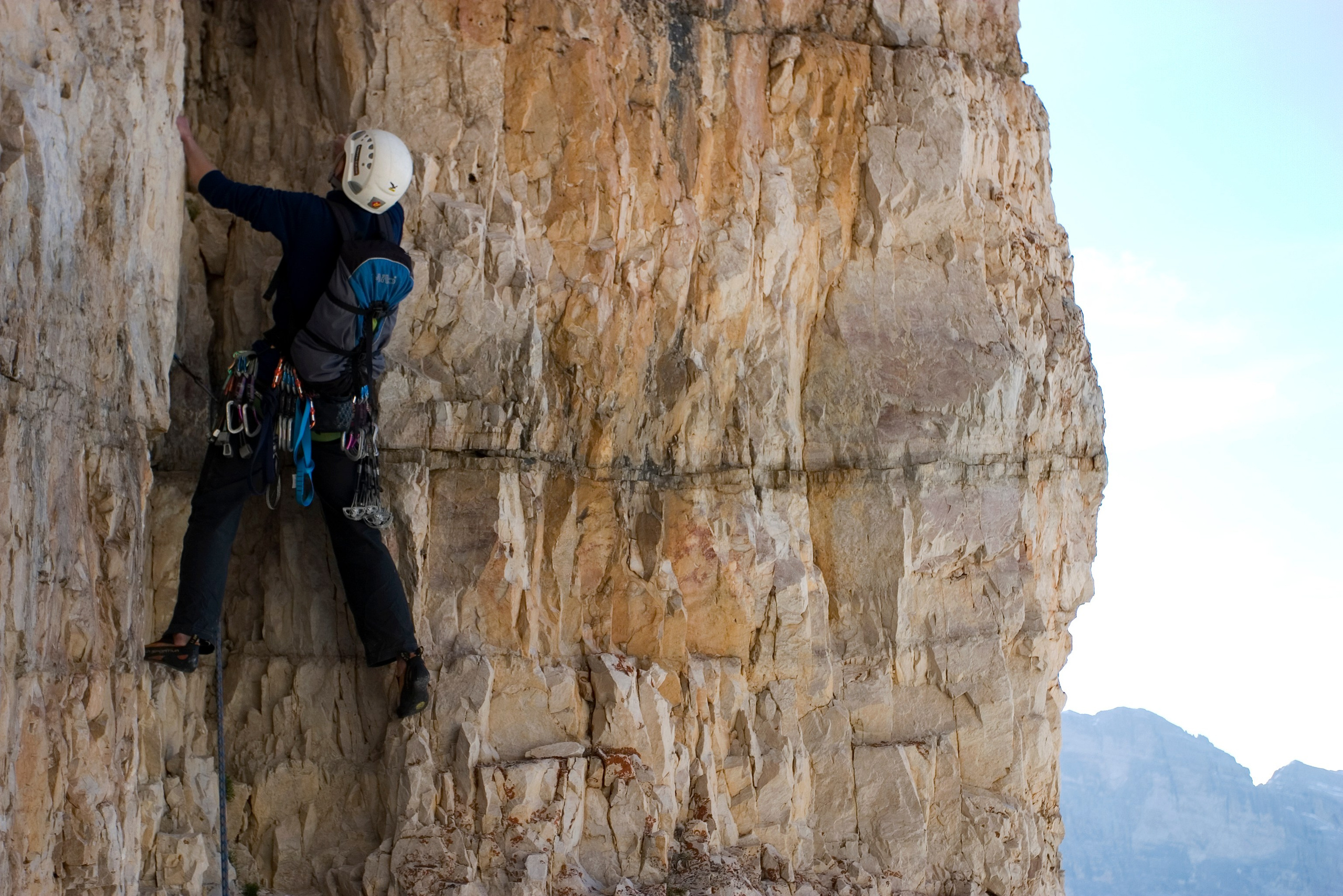 The North Face of Cime Grande di Lavaredo. “Steel Angel”: women’s climbing award