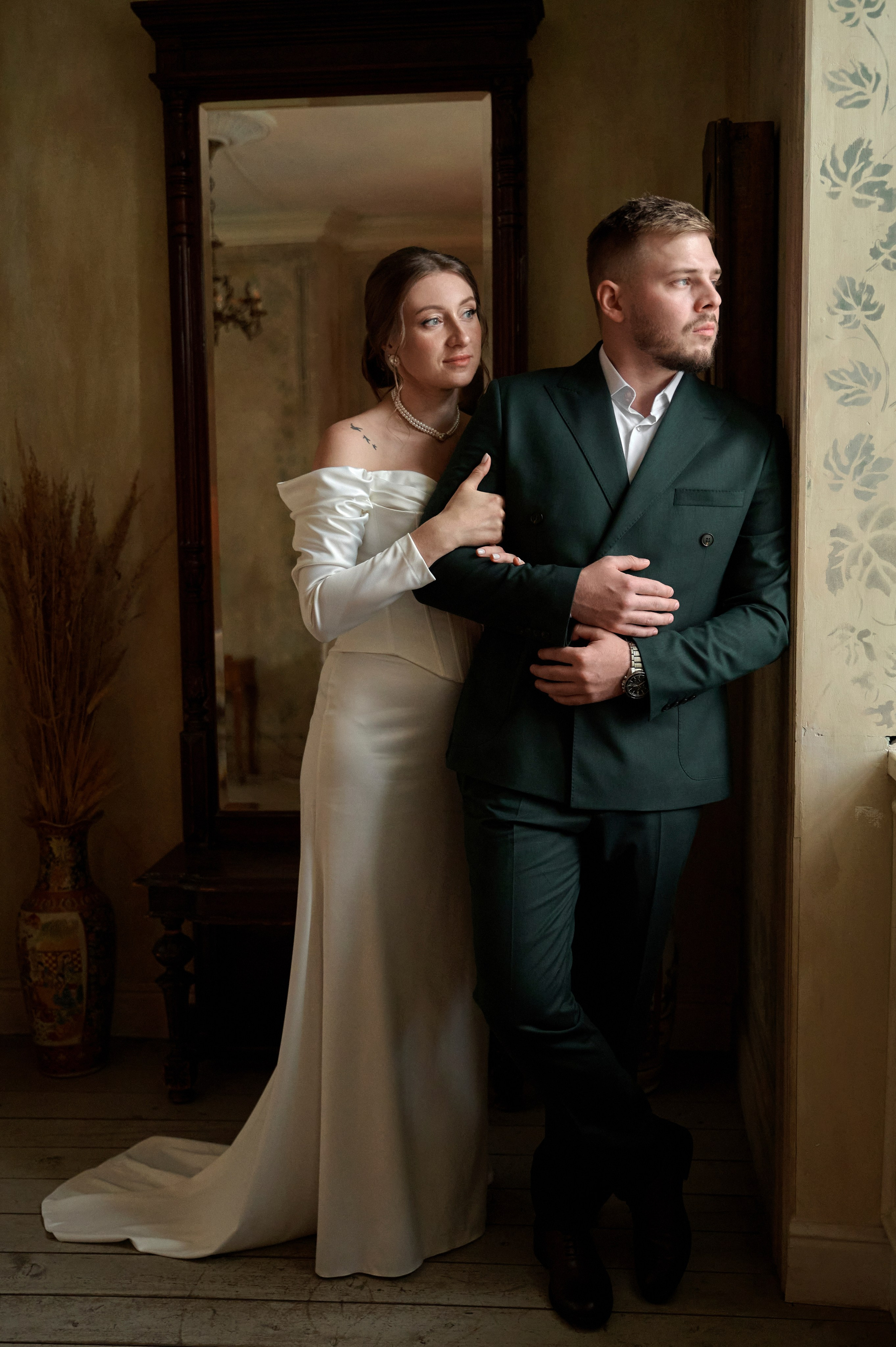 Свадебная фотосессия в студии на ВНДХ. Анна Гончарова свадебный и репортажный фотограф в Москве