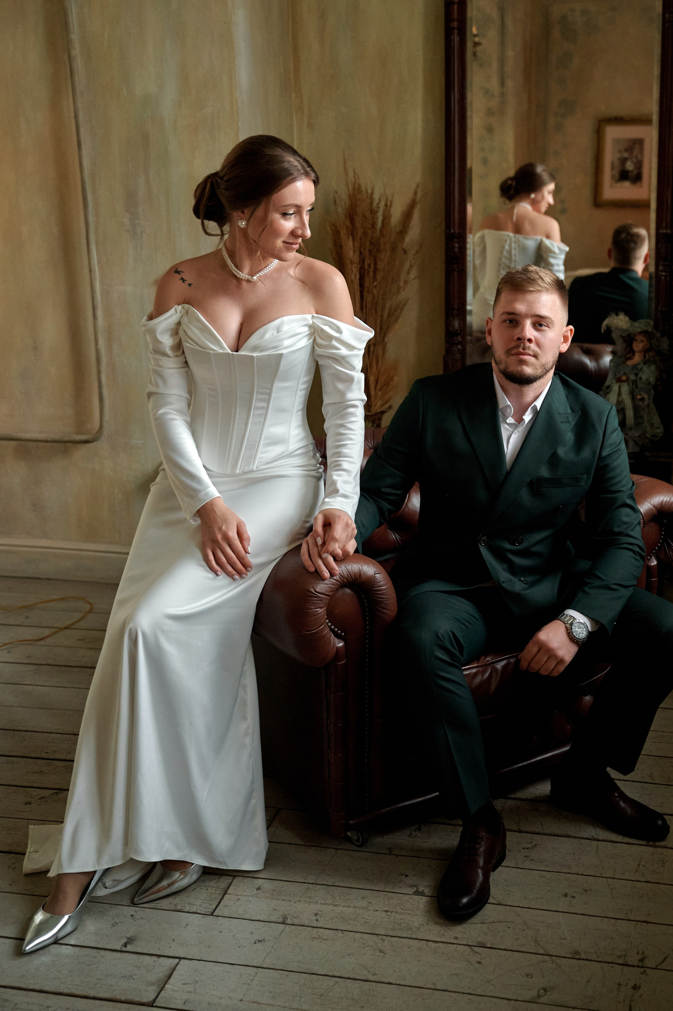 Свадебная фотосессия в студии на ВНДХ. Анна Гончарова свадебный и репортажный фотограф в Москве