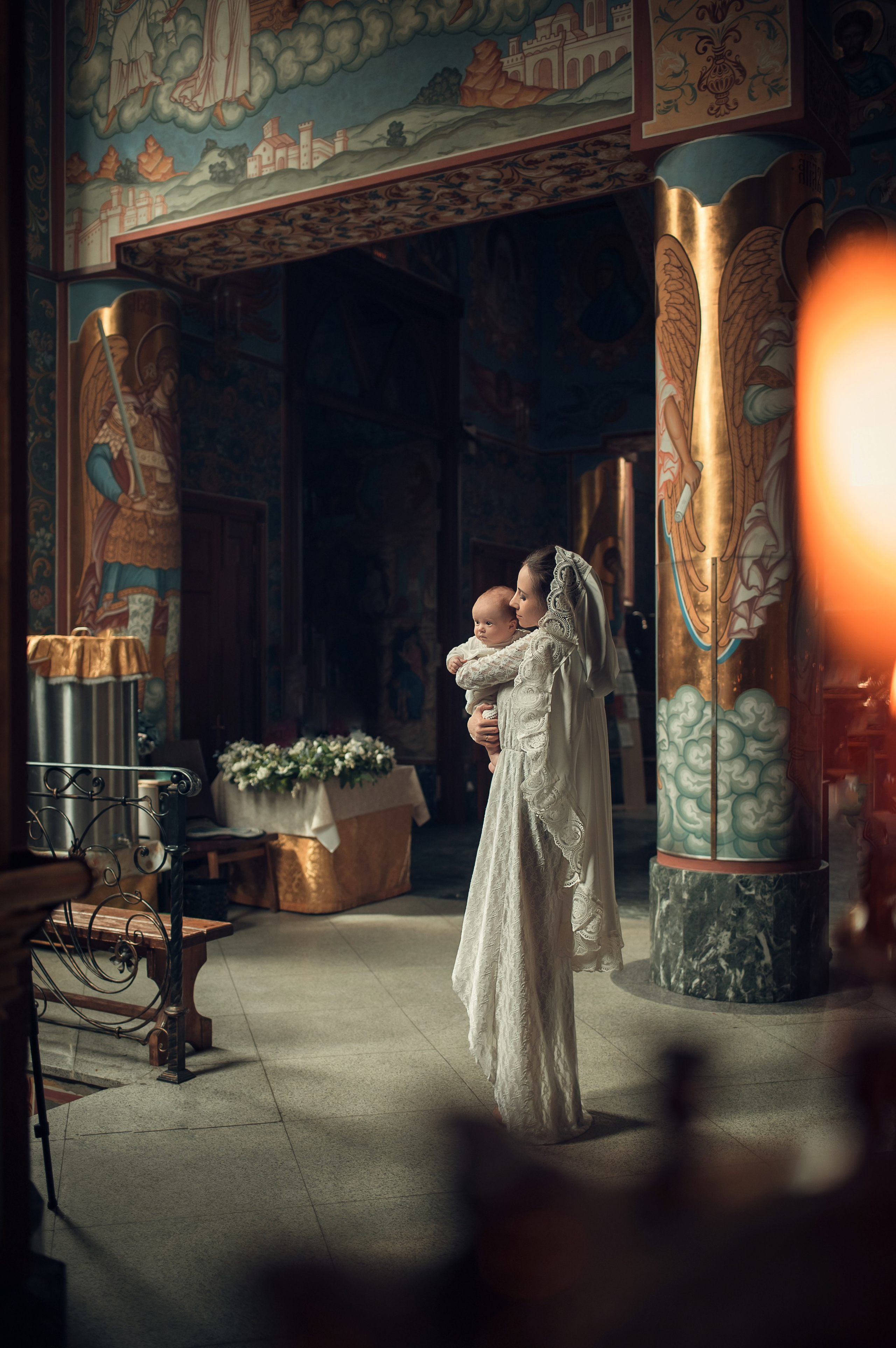 Храм преподобной Евфросинии, великой княгини Московской, Патриаршее Подворье в Котловке. Видеосъёмка крещения и венчания, Москва и московская область