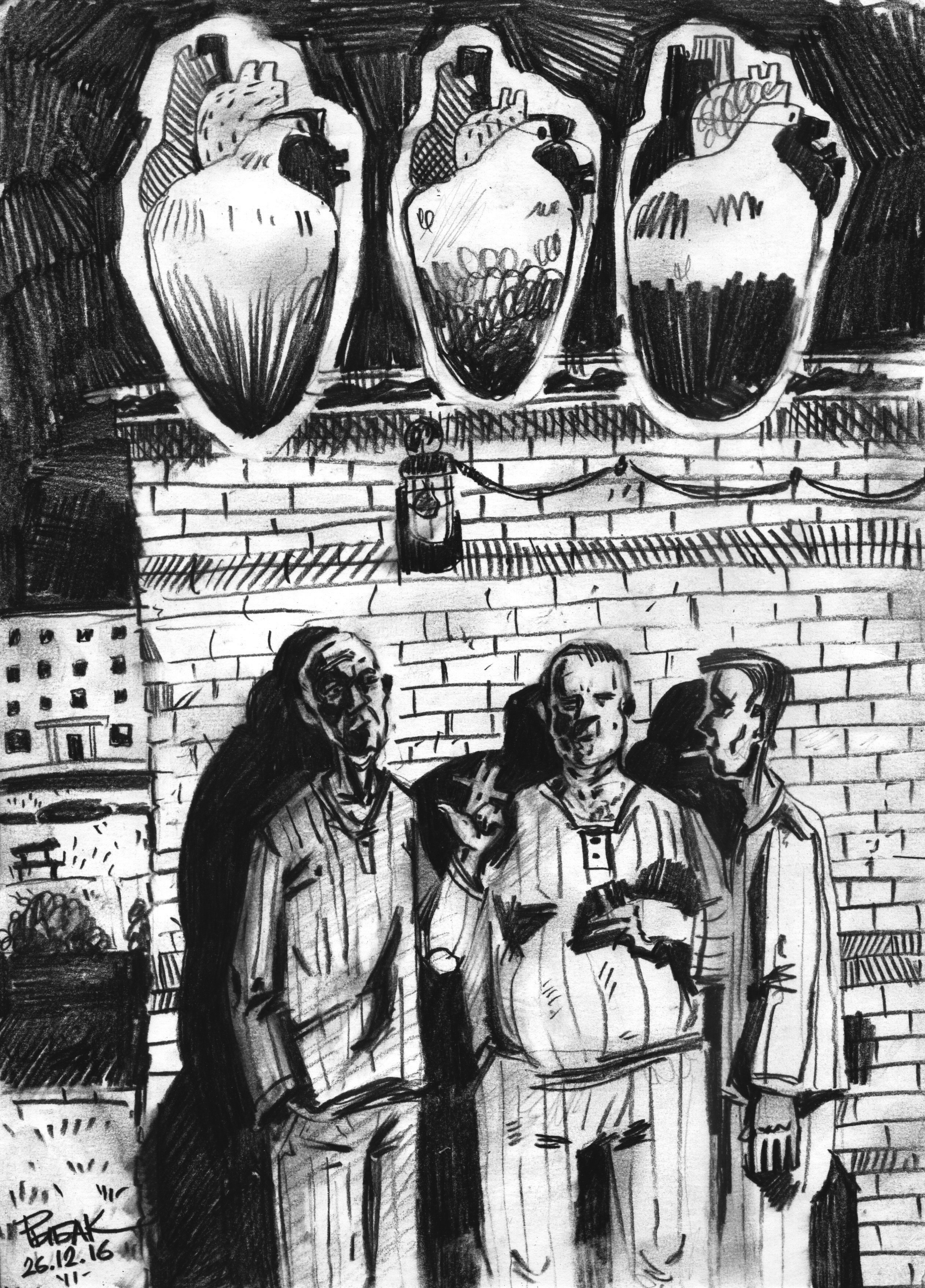 Серия Курильщики. Художник Рыбак Николай