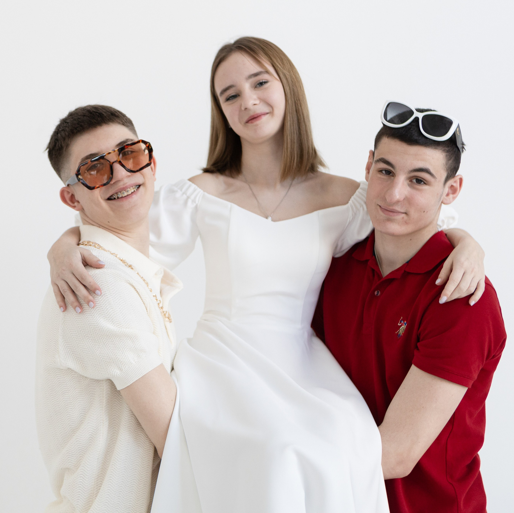 Фотосессия выпускного класса в студии. Фотограф Маруся Молодец Москва