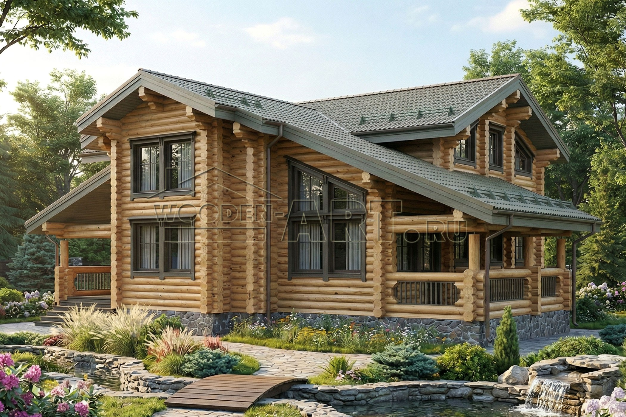 Сычево 273 кв. м. Проекты деревянных домов