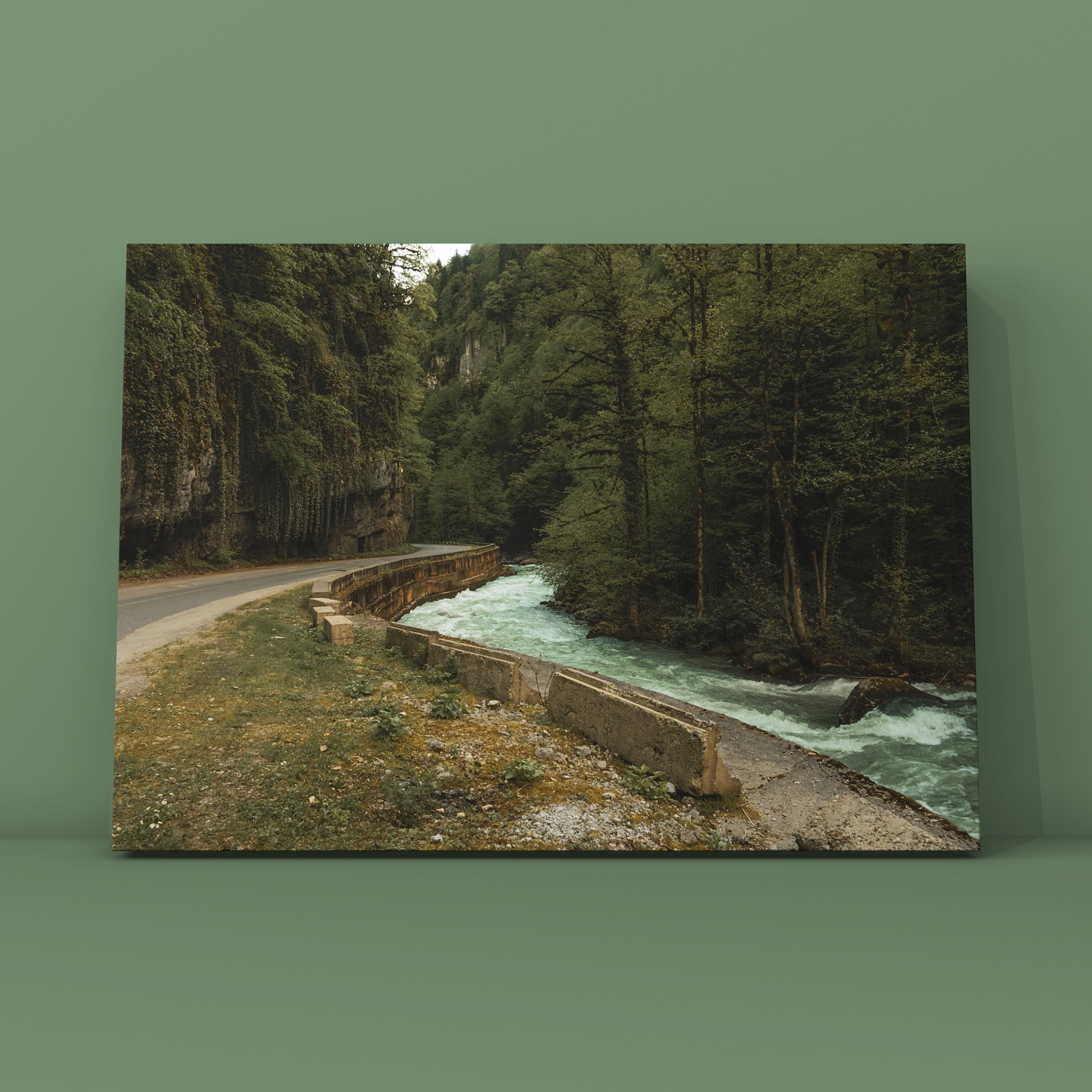 Река и дорога Рица Абхазия. Фотограф в Москве Сергей Коршунов