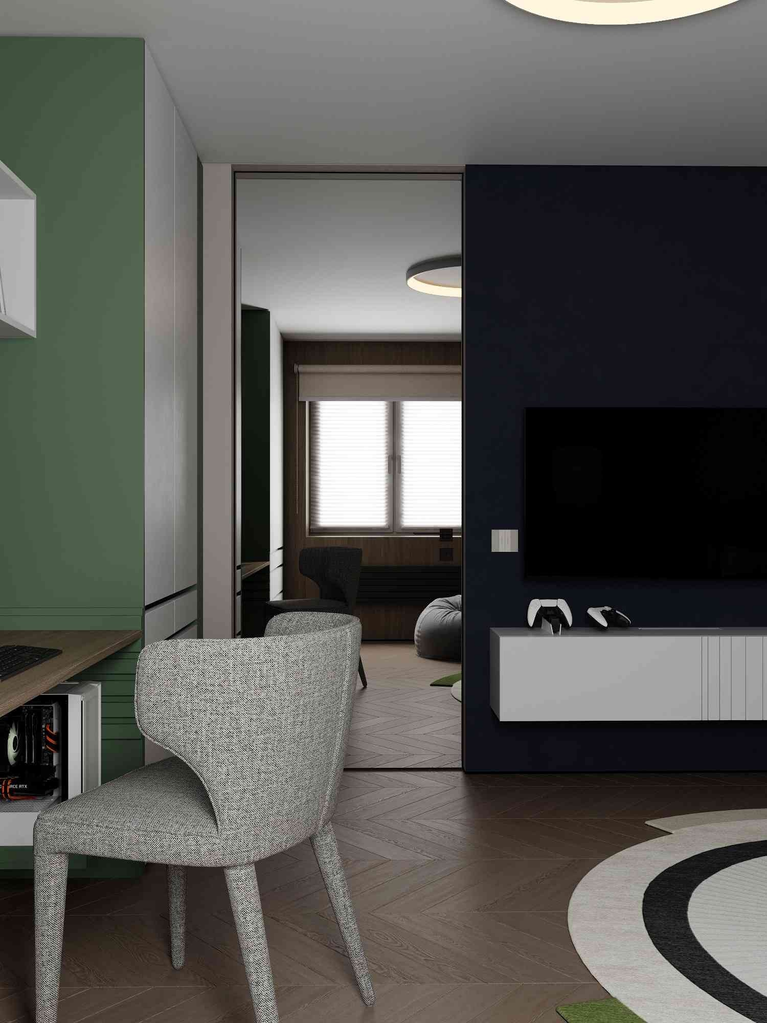 Дизайн интерьера квартиры для молодой семьи с ребёнком. Студия дизайна интерьера «Строчка» | Москва, Санкт-Петербург, Самара, Казань, Тольятти, Ульяновск и другие города России