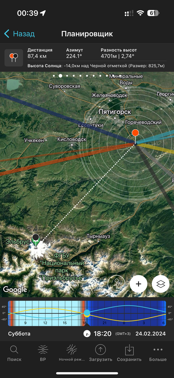 Программы для планирования пейзажных фотосъемок. Фотограф Константин Шамин