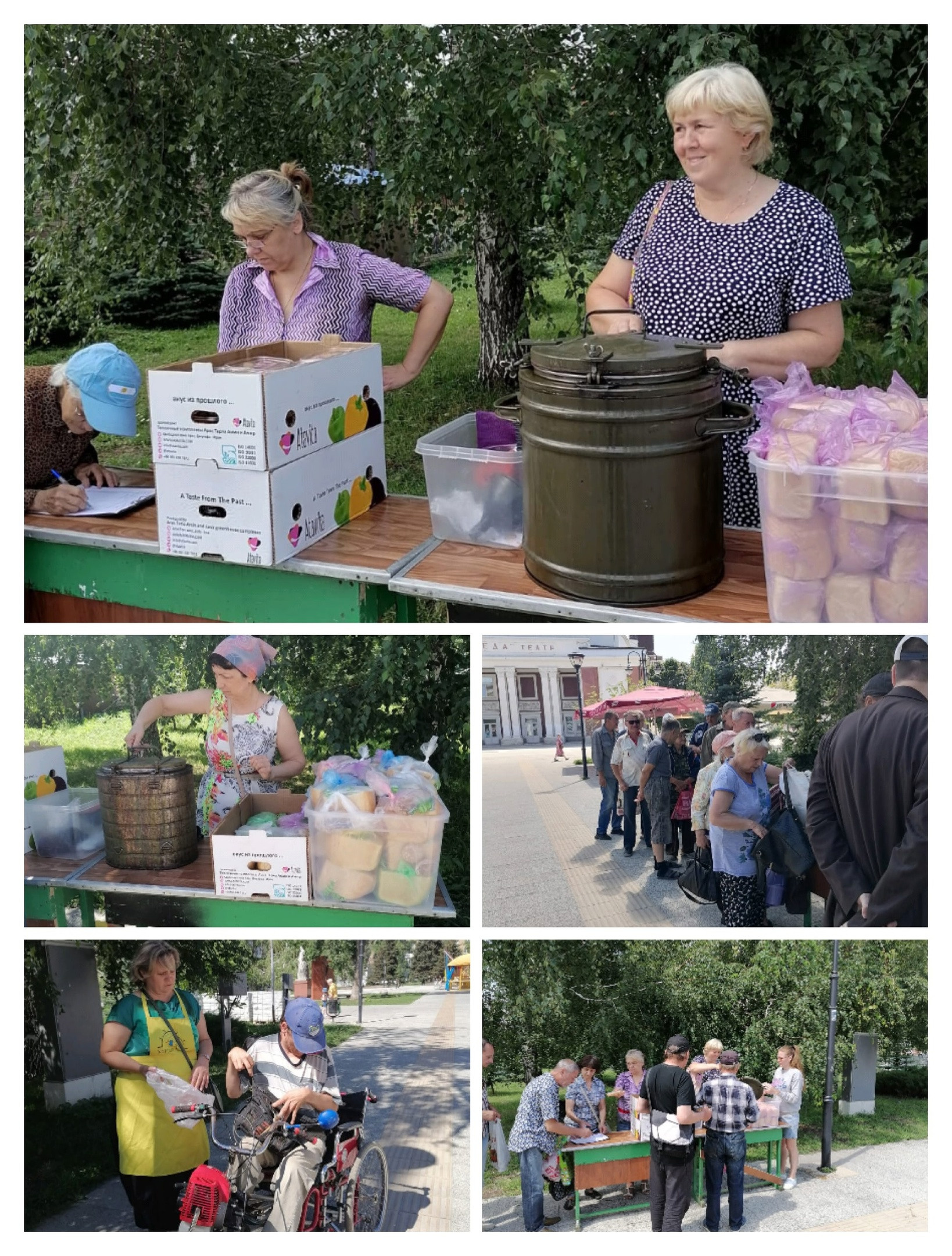 Продолжается помощь малоимущим бесплатными обедами и продуктами. Северное благочиние Саратовской епархии