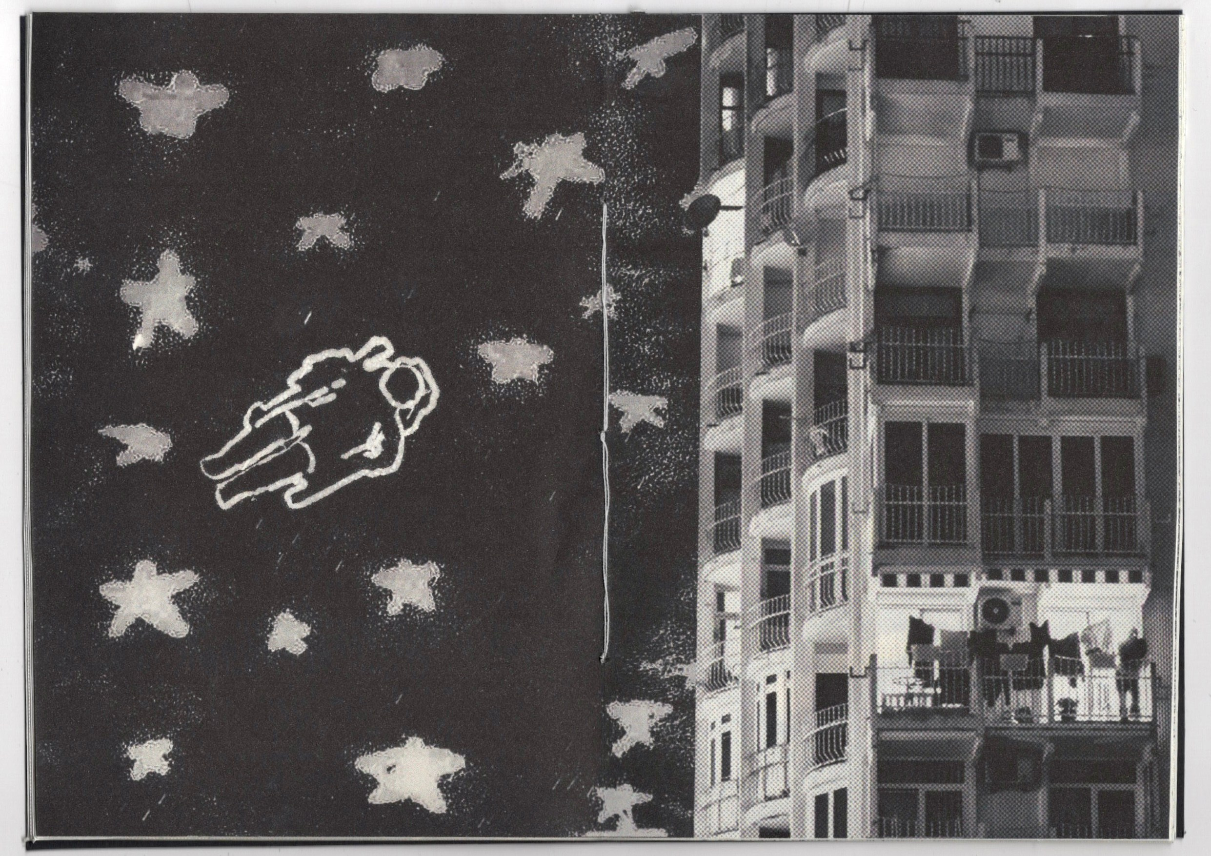The astronaut's all alone. Daria Stotland