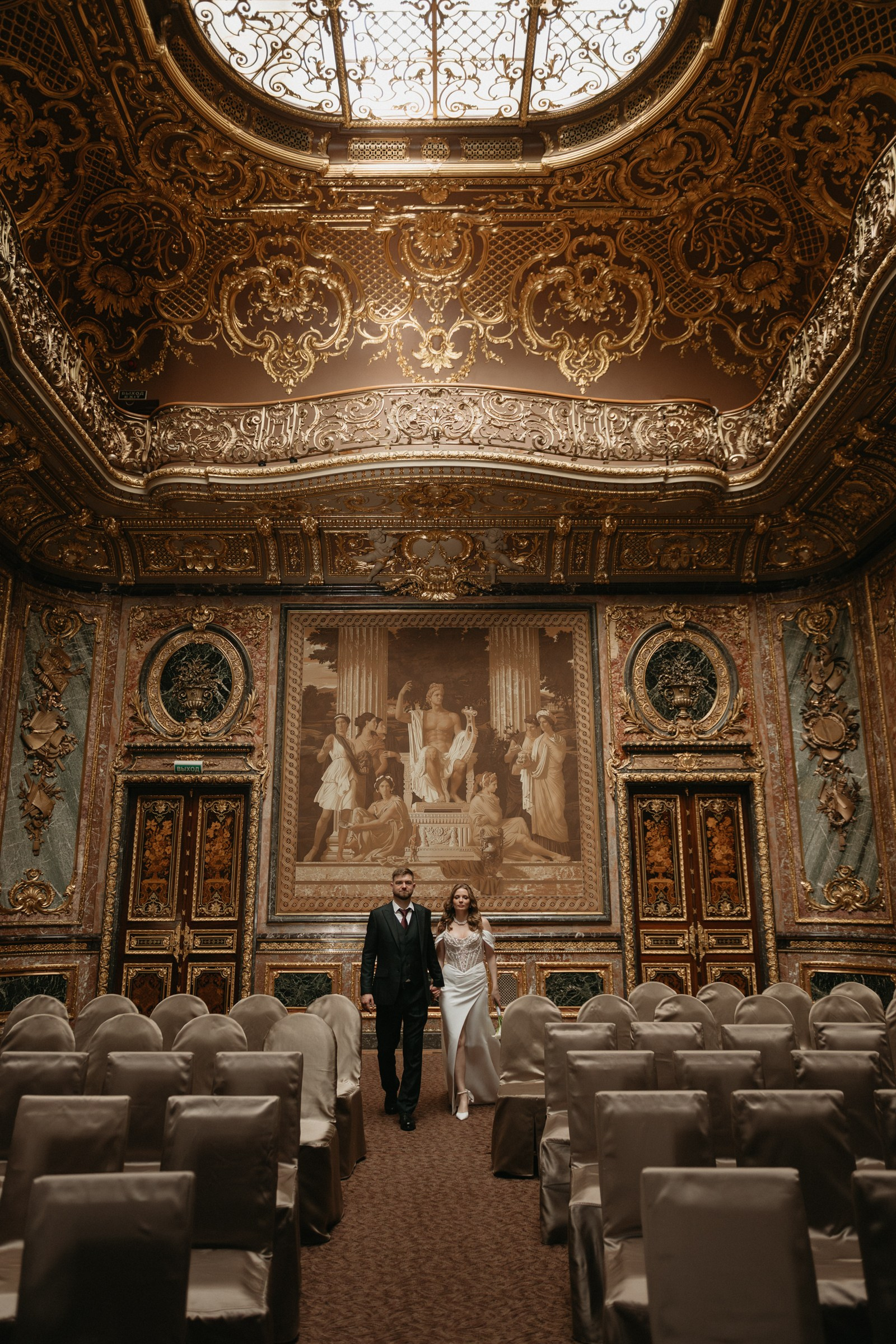 свадебная фотосессия в Доме Архитектора, свадебная фотосессия в особняке Половцева