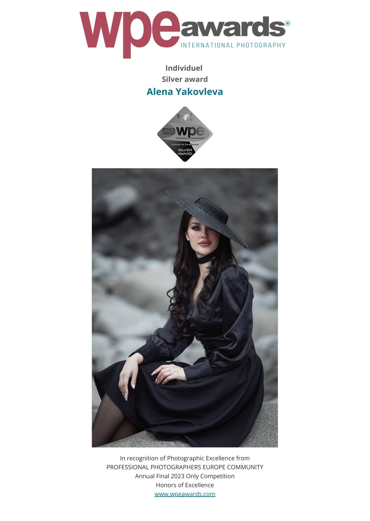 Награды. Фотограф Алёна Яковлева