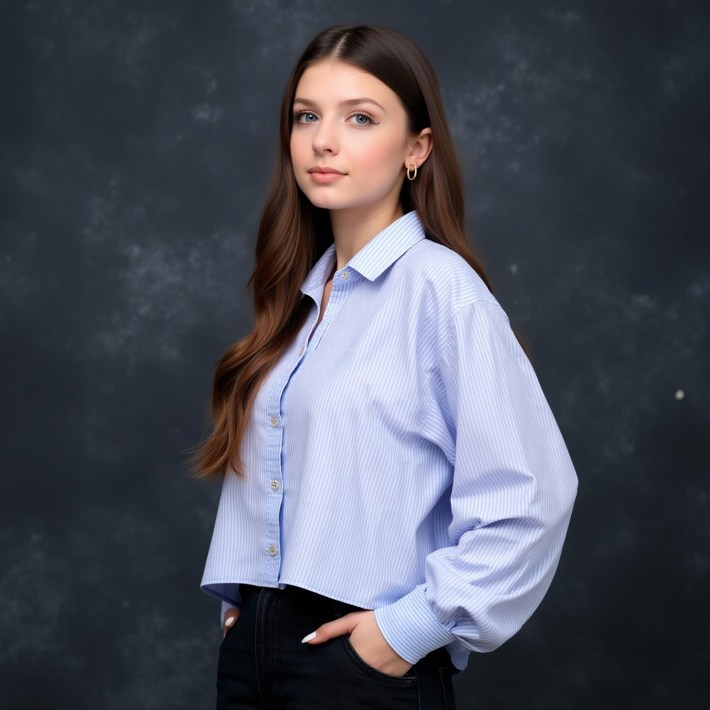 Фотография девушки школьницы 9 класса для выпускного альбома в Нижневартовске