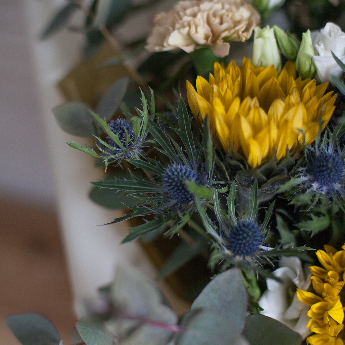 Букет с подсолнухами. Флорист Маргарита Гладкова