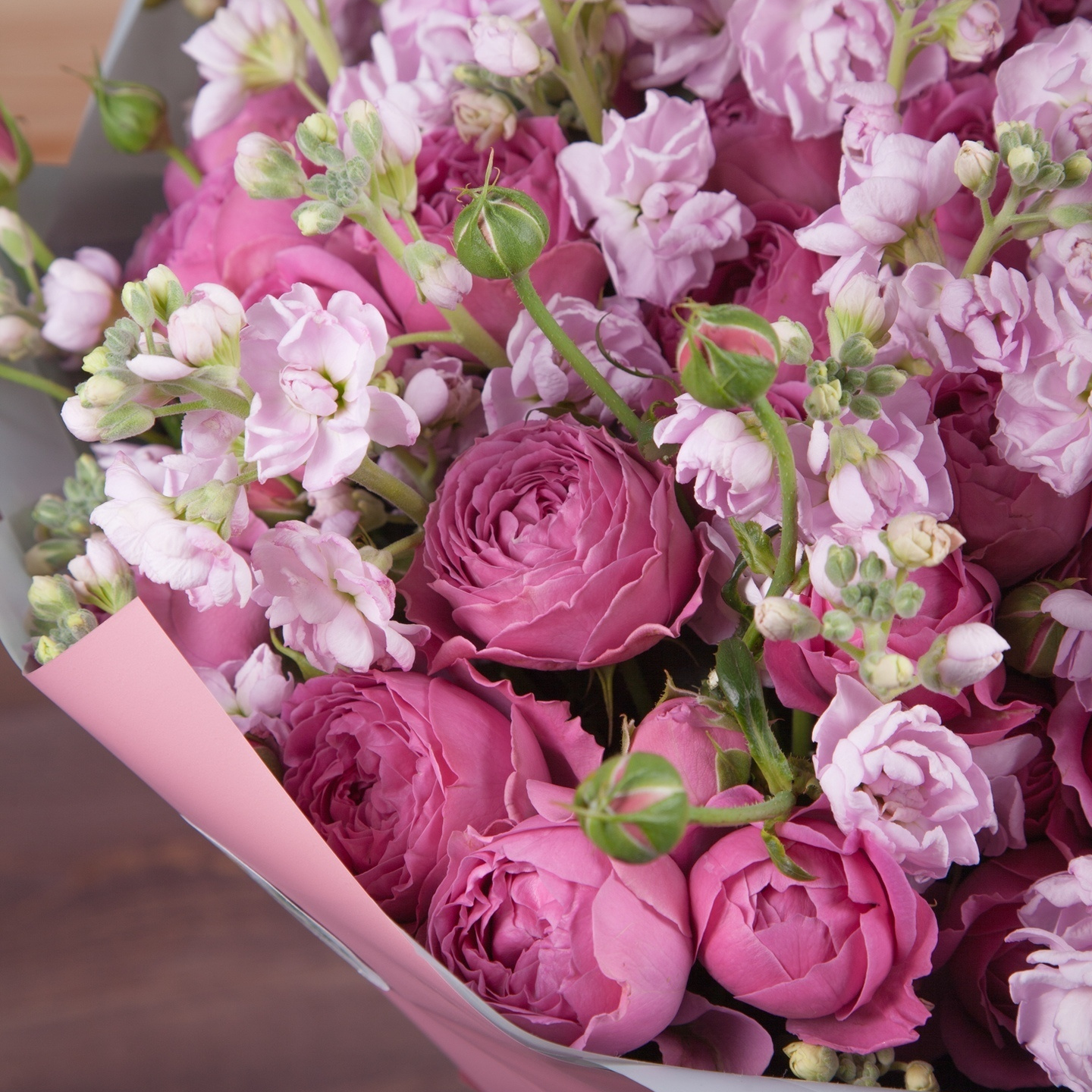 Букет с пионовидными розами. Флорист Маргарита Гладкова