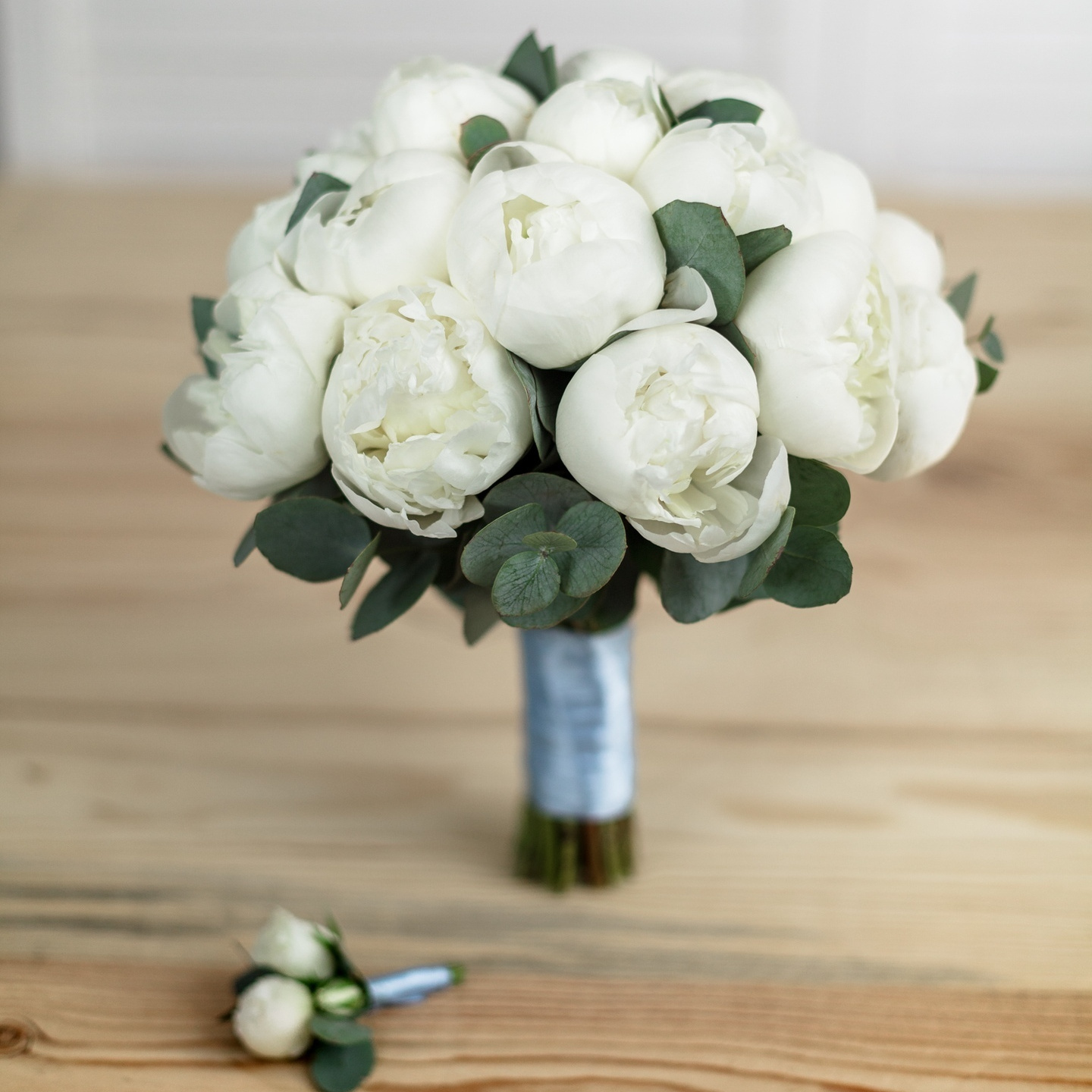 Букет невесты из белых пионов Флорист Маргарита Гладкова