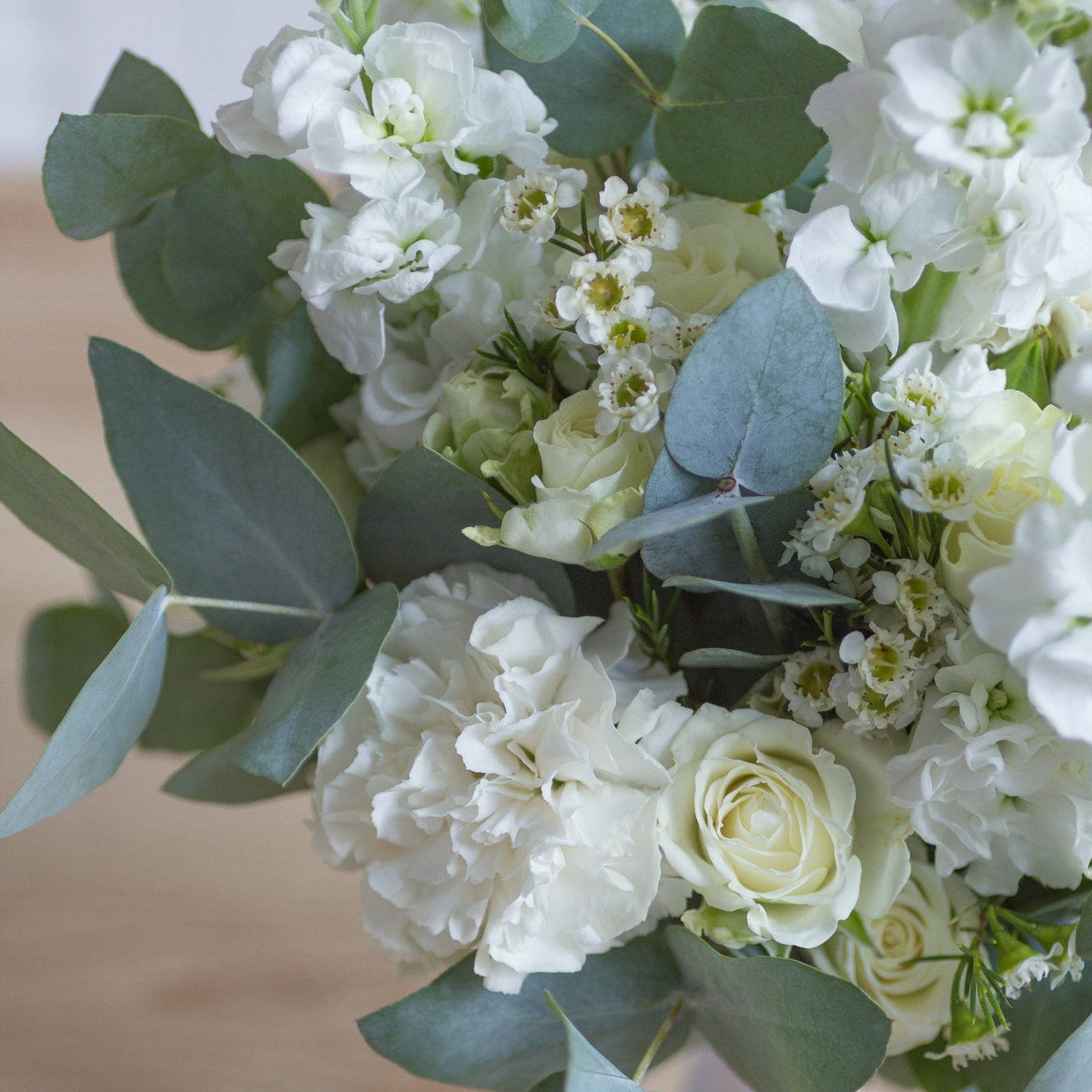 Белый свадебный букет. Флорист Маргарита Гладкова