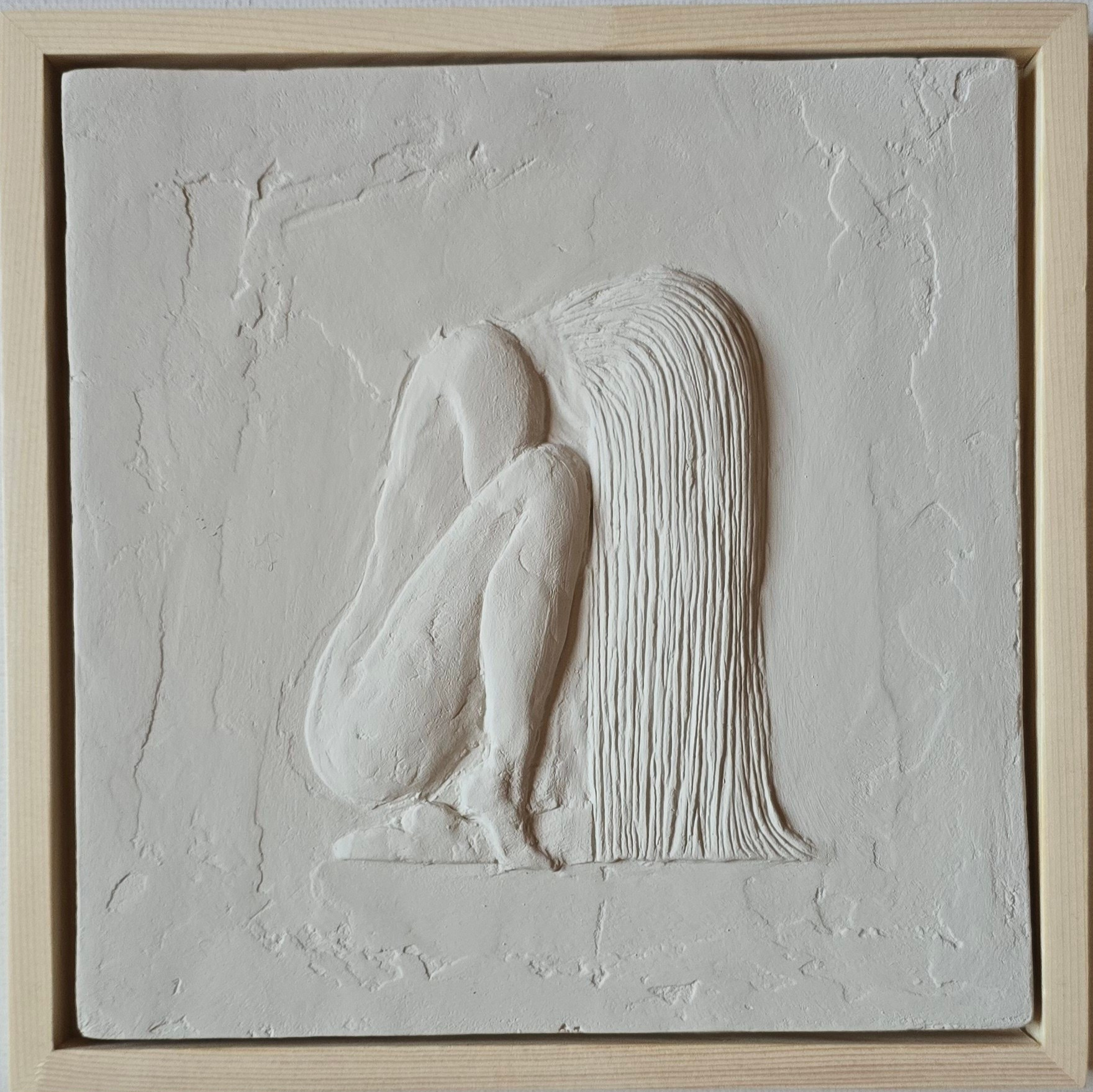 Гипсовые панно серии Обниму. Авторские скульптурные панно на заказ | Художник-скульптор ᒪᗩ•ᕲᑌШᗩ (ВЛада)