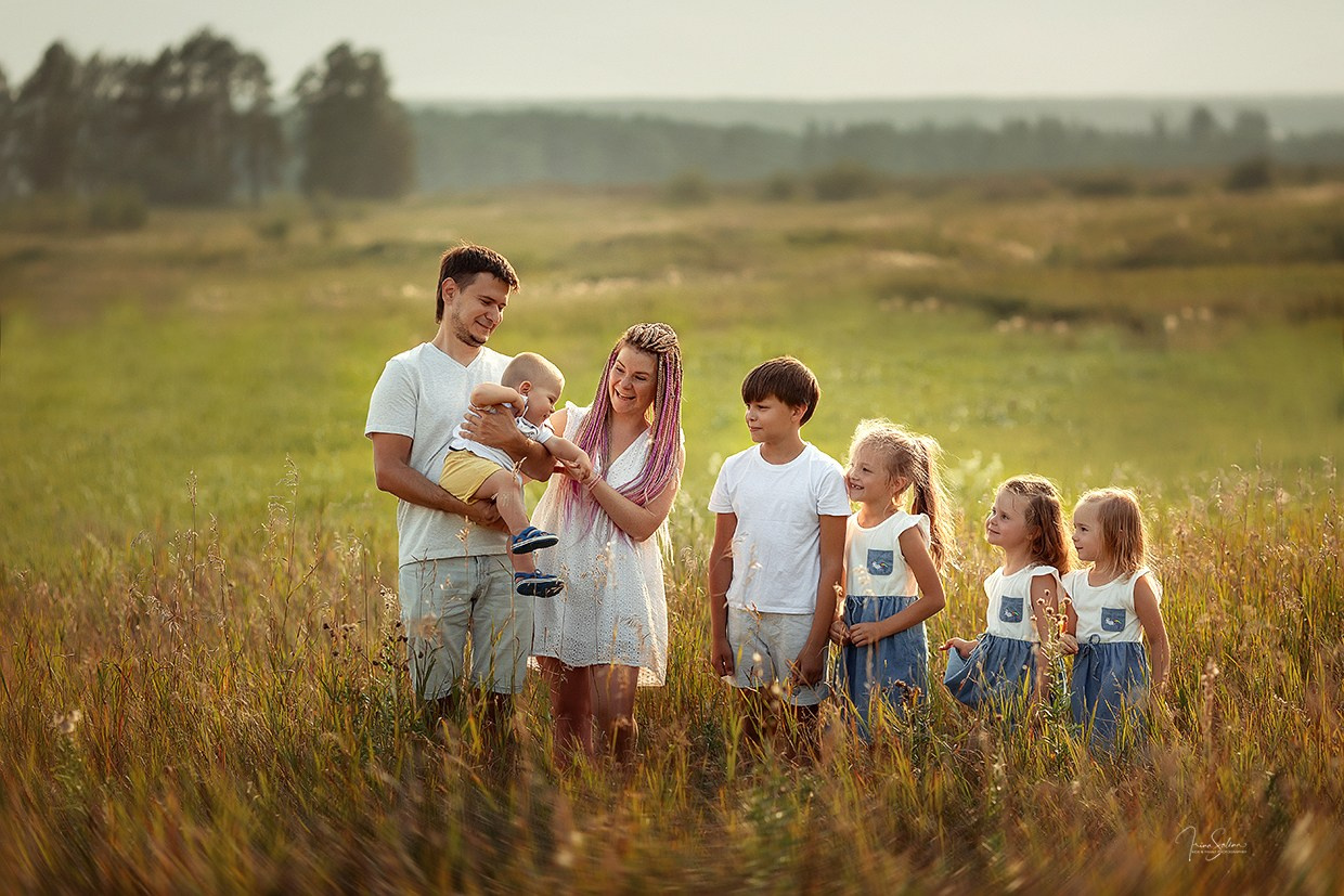 Фотосъемка Большой семьи. Детский и семейный фотограф в Екатеринбурге