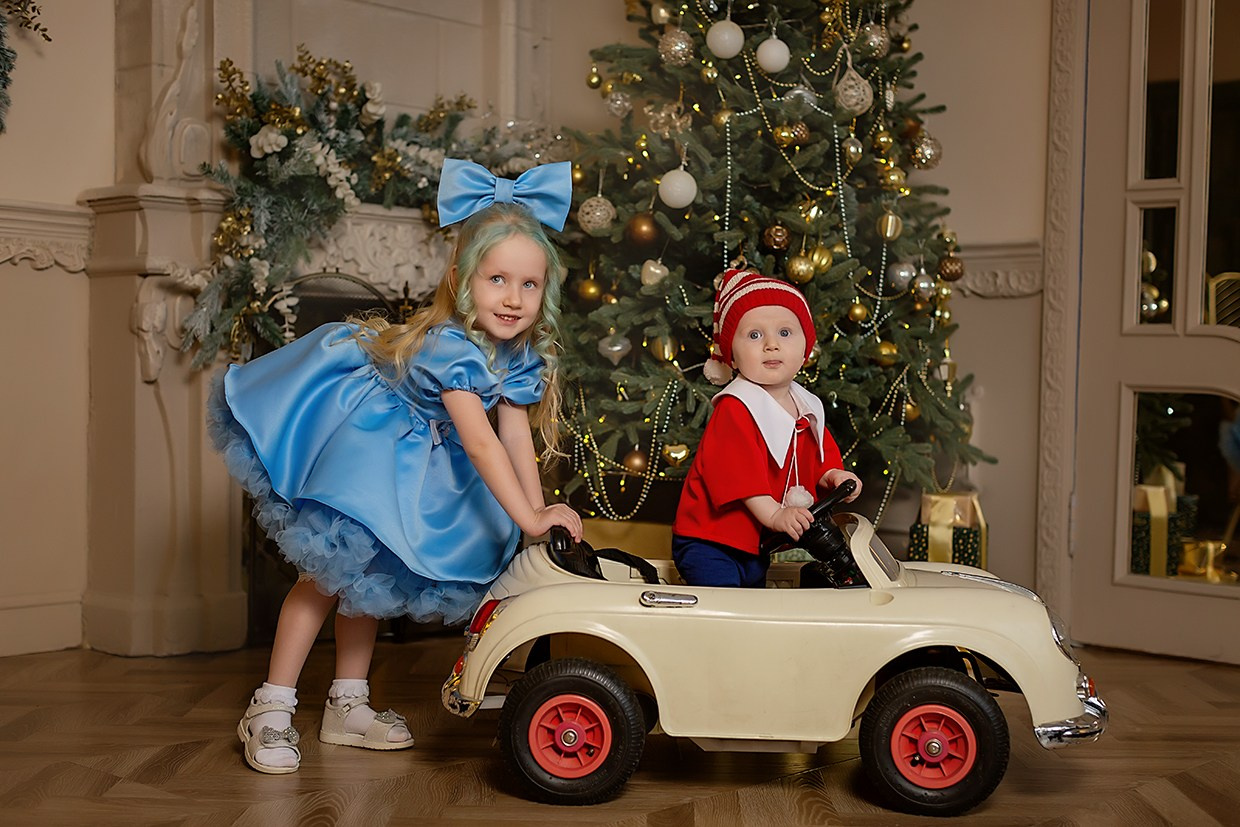Новогодняя фотосессия в стиле «Буратино». Детский и семейный фотограф в Екатеринбурге