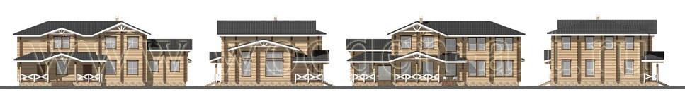 «Воронцово» 543 кв. м. Проекты деревянных домов