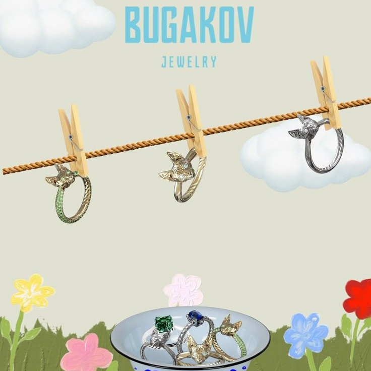 Коллаж с ювелирной продукцией